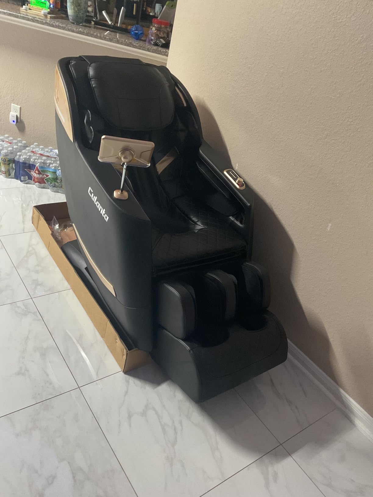 Culanta Massage Chair Full Body, Zero Gravity SL-Track Shiatsu Massage Recliner Chair with Body Scan, Airbags, Foot Rollers, Deep Yoga Stretch, Heating (U1-Black) customer photo 2
