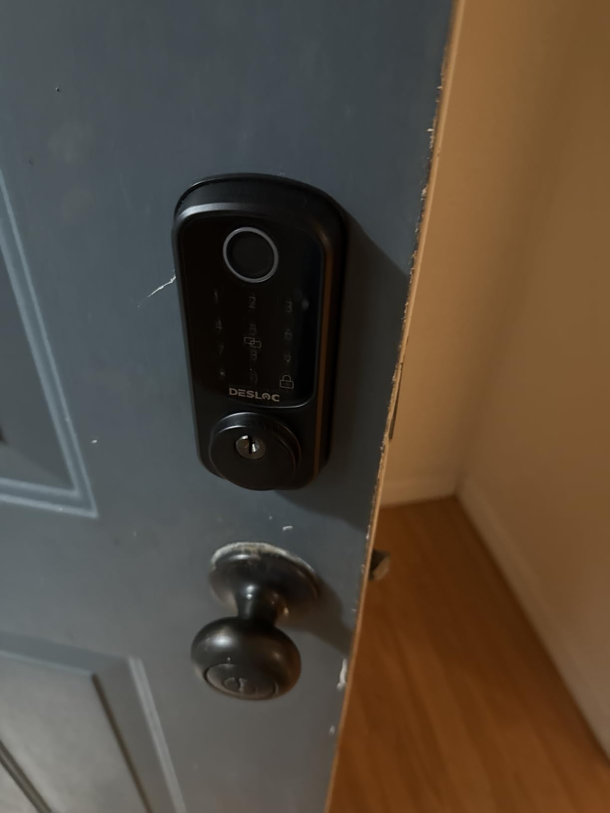 DESLOC Smart Door Lock B200, Smart Deadbolt Lock, Keyless Entry Door Lock, Fingerprint Smart Lock, Smart Locks for Front Door, App Control, Touchscreen Keypad Deadbolts, 12-Month Battery, BHMA Grade 3 customer photo 2