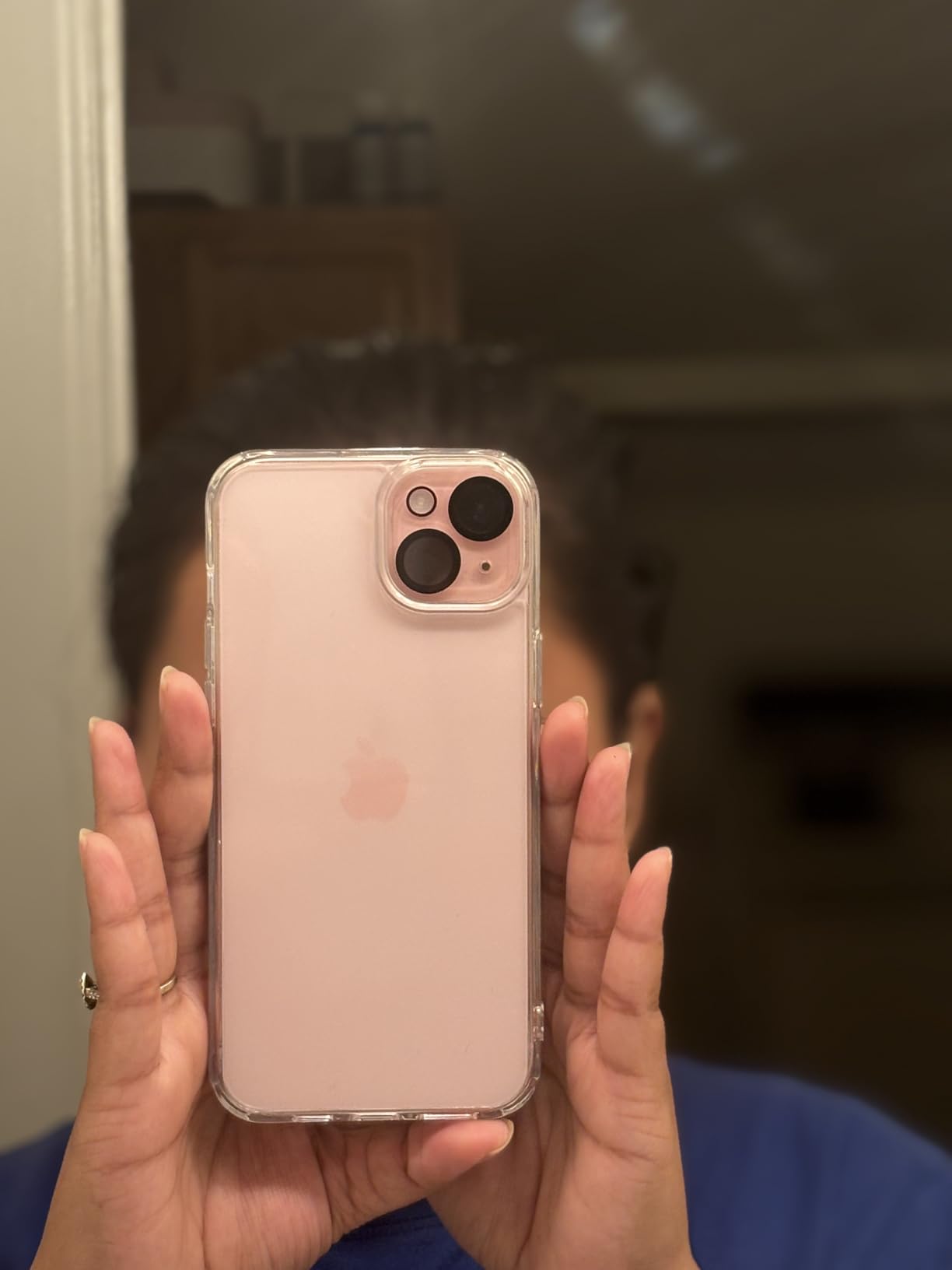 TENOC Phone Case Compatible with iPhone 16, Clear Case Shockproof Protective Bumper Slim Cover for 6.1 Inch customer photo 1