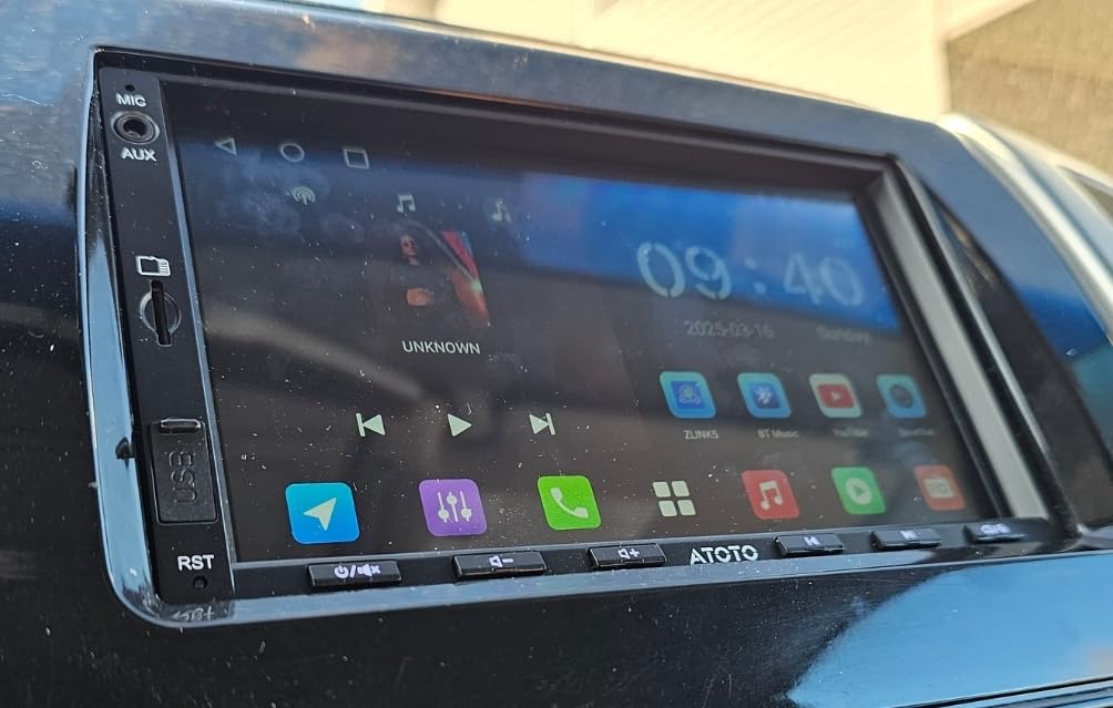 ATOTO A5L 7 inch Android Double DIN Car Stereo, Wireless CarPlay & Android Auto, Wi-Fi/USB/BT Tethering, QLED Touchscreen Car CarPlay, LRV Backup Camera, MirrorLink, DSP, FM/AM/SS Radio, AI&GPS Track customer photo 1