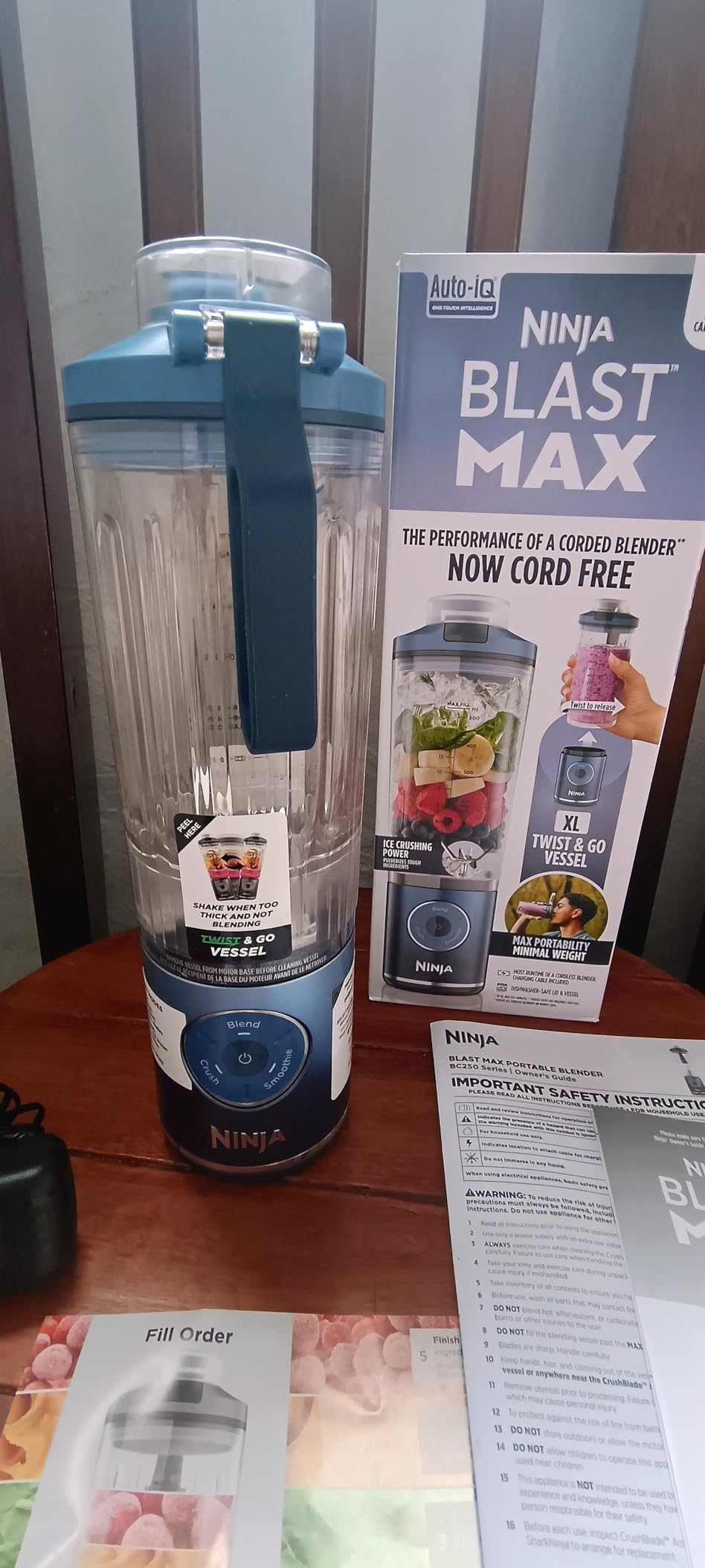 Ninja Blast Max Portable Blender (BC251NV) - Cordless, 22 oz, 3 Programs, Twist & Go, USB-C Rechargeable customer photo 2