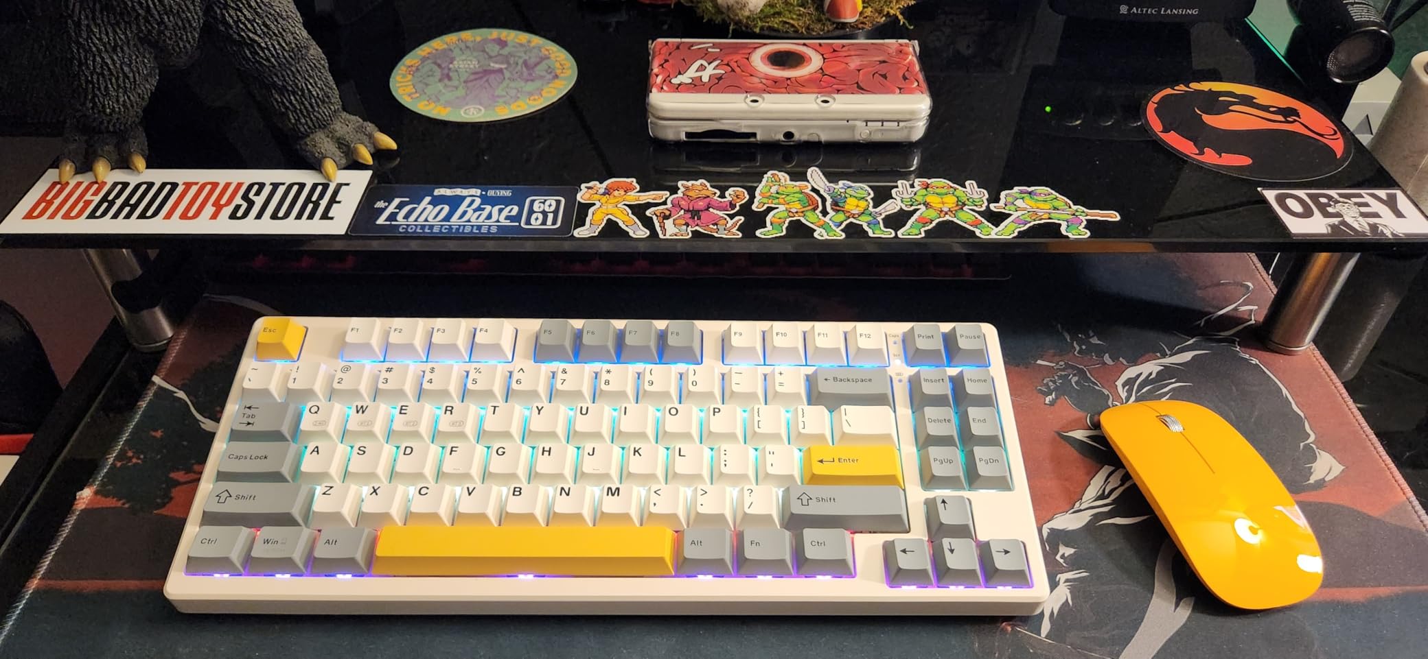 Kisnt KN85 Wireless Mechanical Keyboard, 75% Layout, Bluetooth/2.4GHz/USB-C, Custom RGB Backlit, Hot-Swappable Linear Switch, Creamy Sound for Gaming/Typing (Retro Beige) customer photo 2