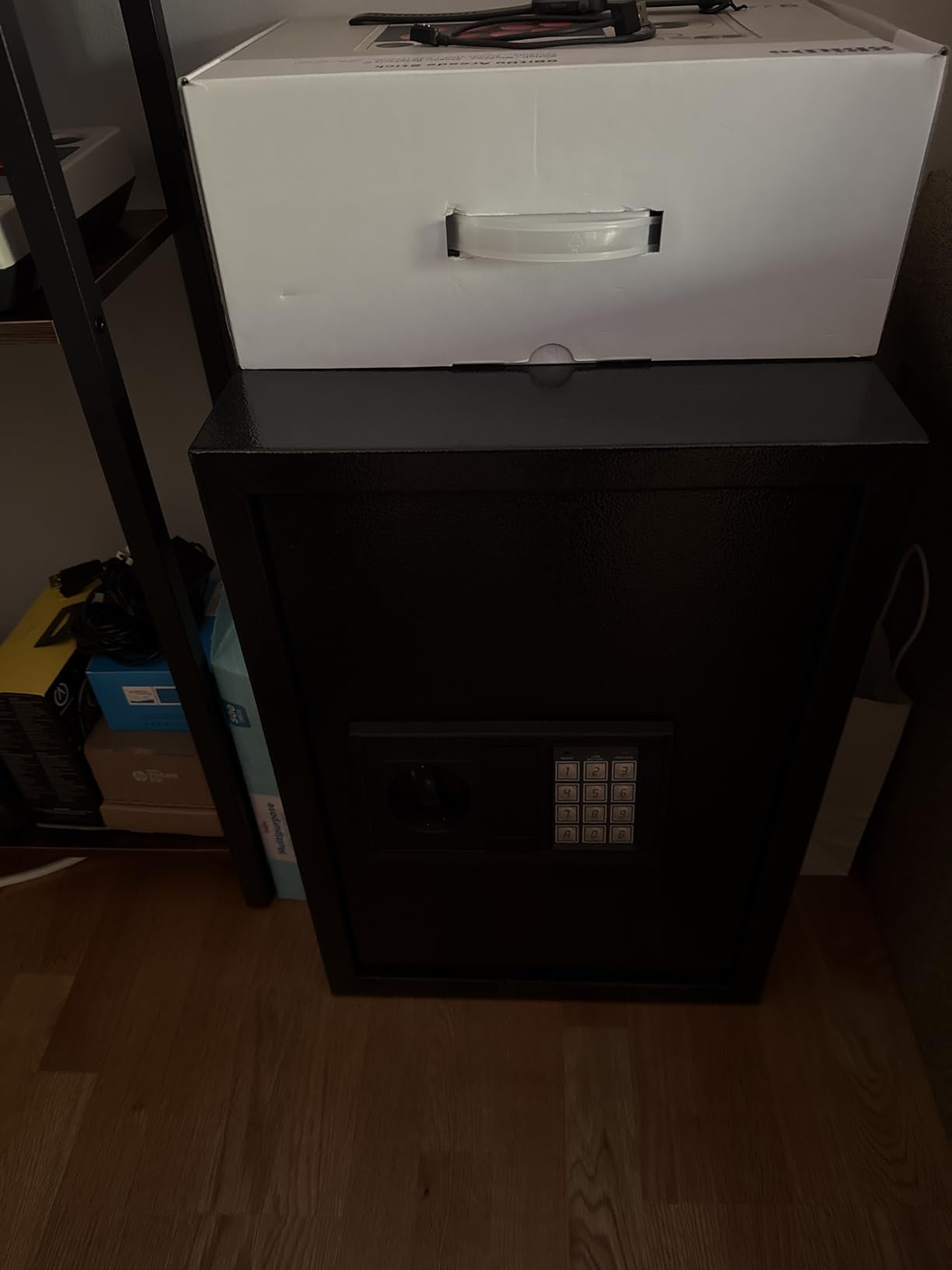 Large Home Safe 3.3 Cuft, Digital Security Safe Box with Smart Alarm System, Wall & Floor Mount Anti-Theft Safe, Removable Shelf & Mute Mode, Safe for Documents, Jewelry, Cash & Valuables customer photo 1
