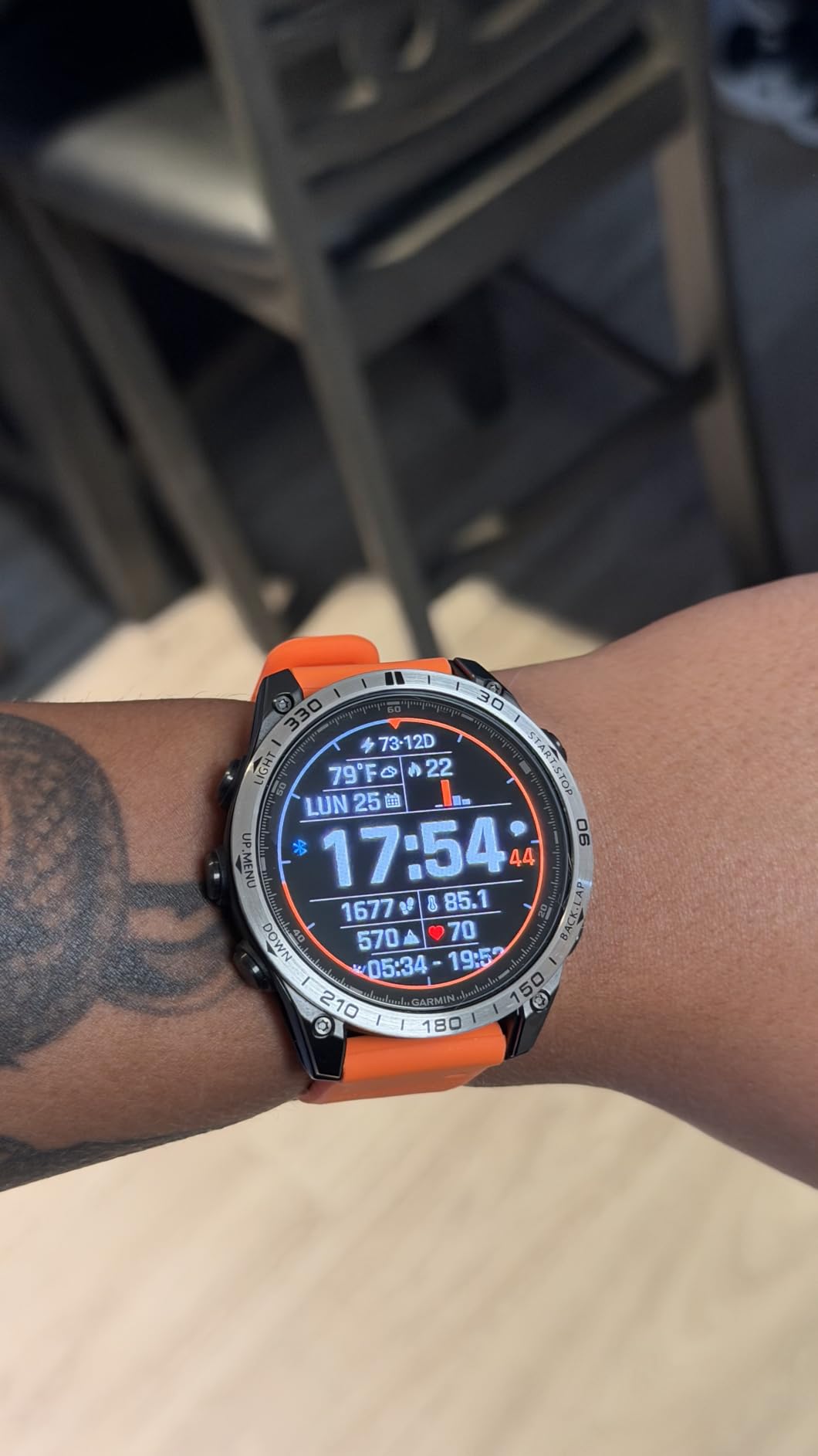 Garmin fēnix® 8 – 47mm, AMOLED, Premium Multisport GPS Smartwatch, Long-Lasting Battery Life, Dive-Rated, Built-in LED Flashlight, Slate Gray with Black Band customer photo 2