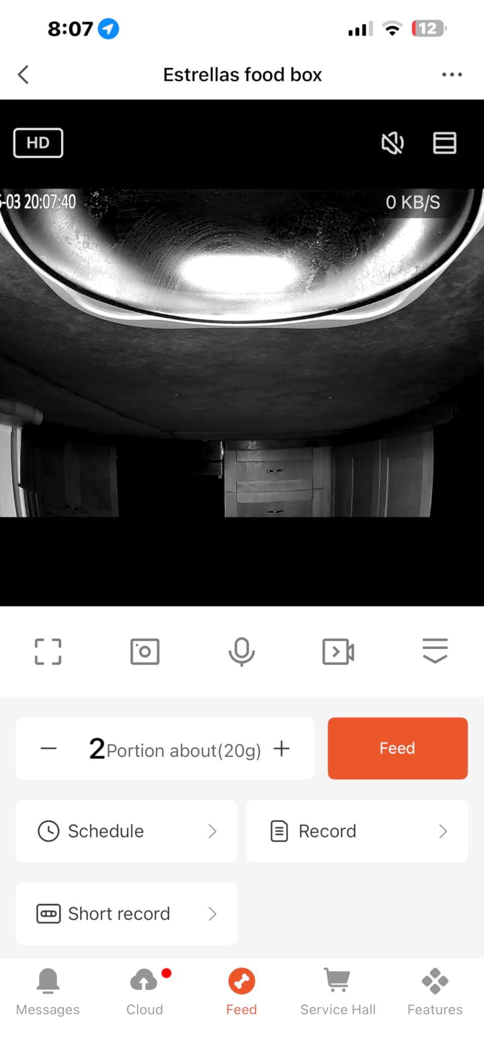 Frienhund Automatic Cat Feeder with 2K Camera: 5G WiFi Automatic Dog Feeder with Night Vision, Cat Food Dispenser with 7L Large Food Storage Container for Multiple Pet, Detachable for Easy Clean - 29 Cup customer photo 2
