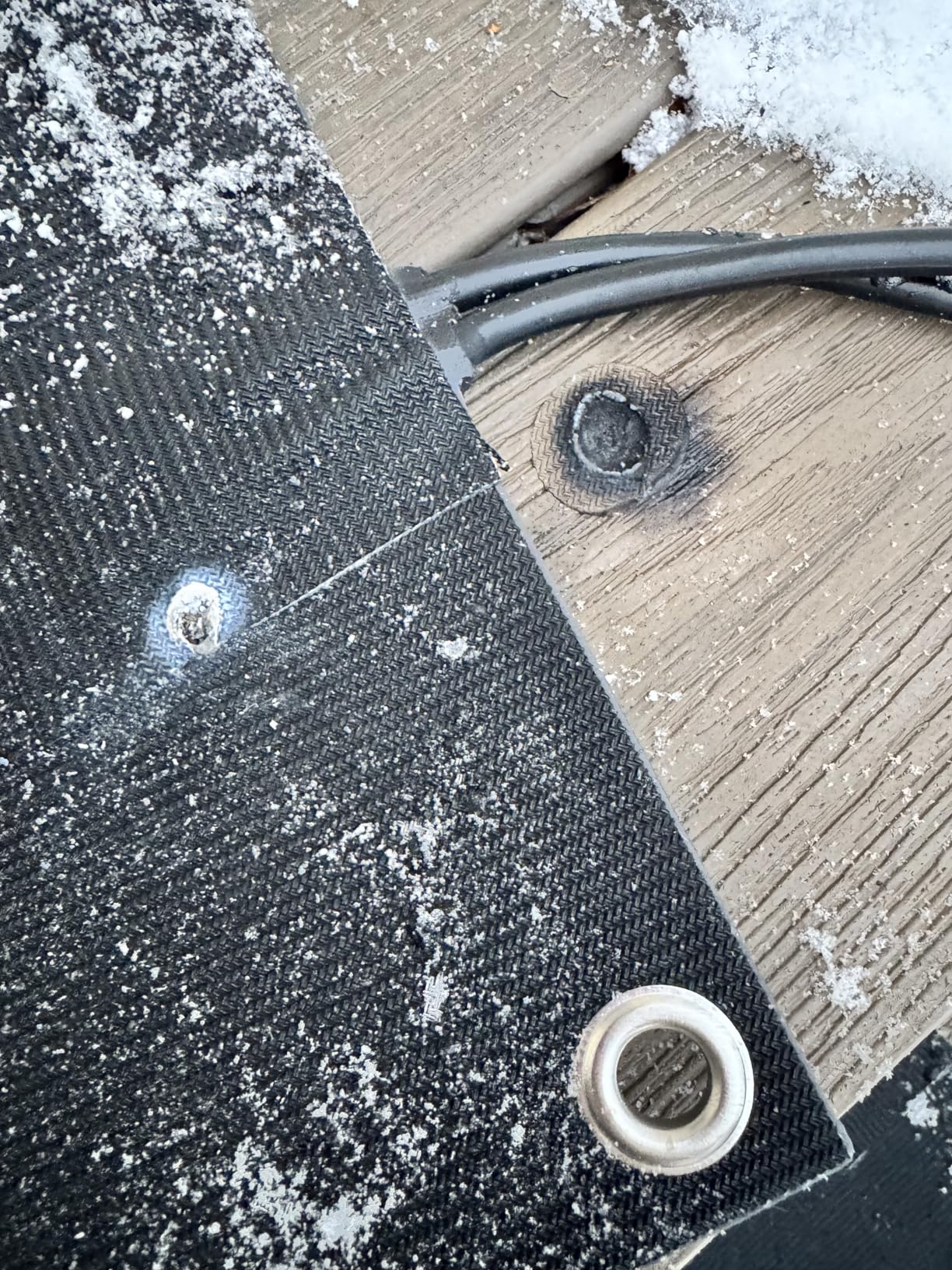 Snow Melting Mats, Heated Outdoor Mats for Walkways, Electric Snow Melting Mats for Decks and Sidewalks, Trusted No-Slip Snow and Ice Melt Heated Sidewalk Mat (10 x 30) 5PCS customer photo 2