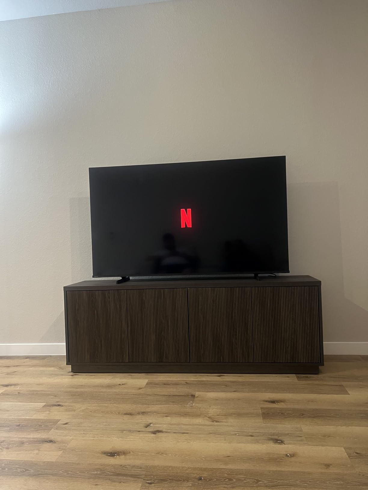 Henn&Hart Fluted TV Stand for TVs up to 85