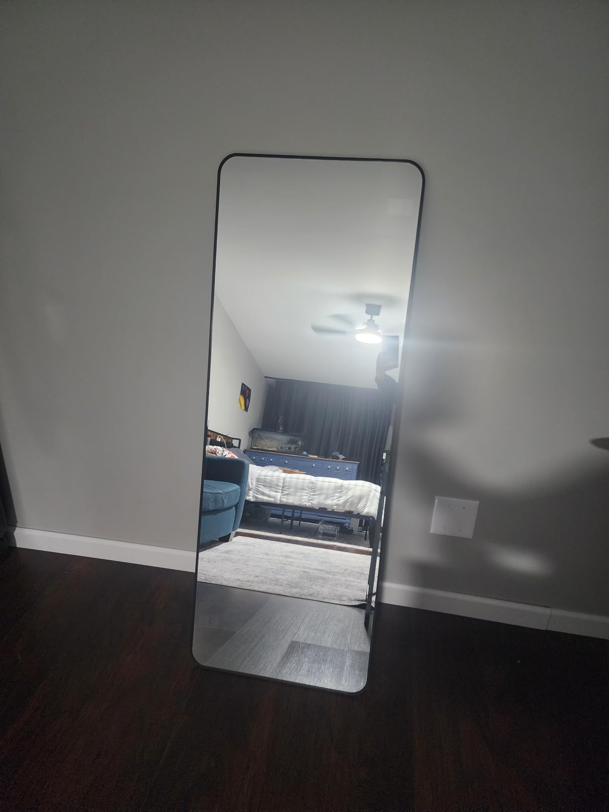 BEAUTYPEAK Black Full Length Mirror, 56