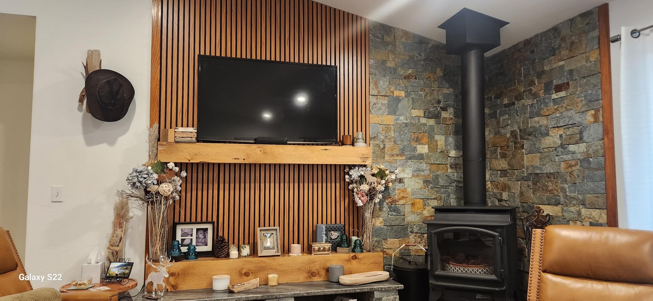 NeatiEase Wood Slat Wall Panels, 4-Piece 96