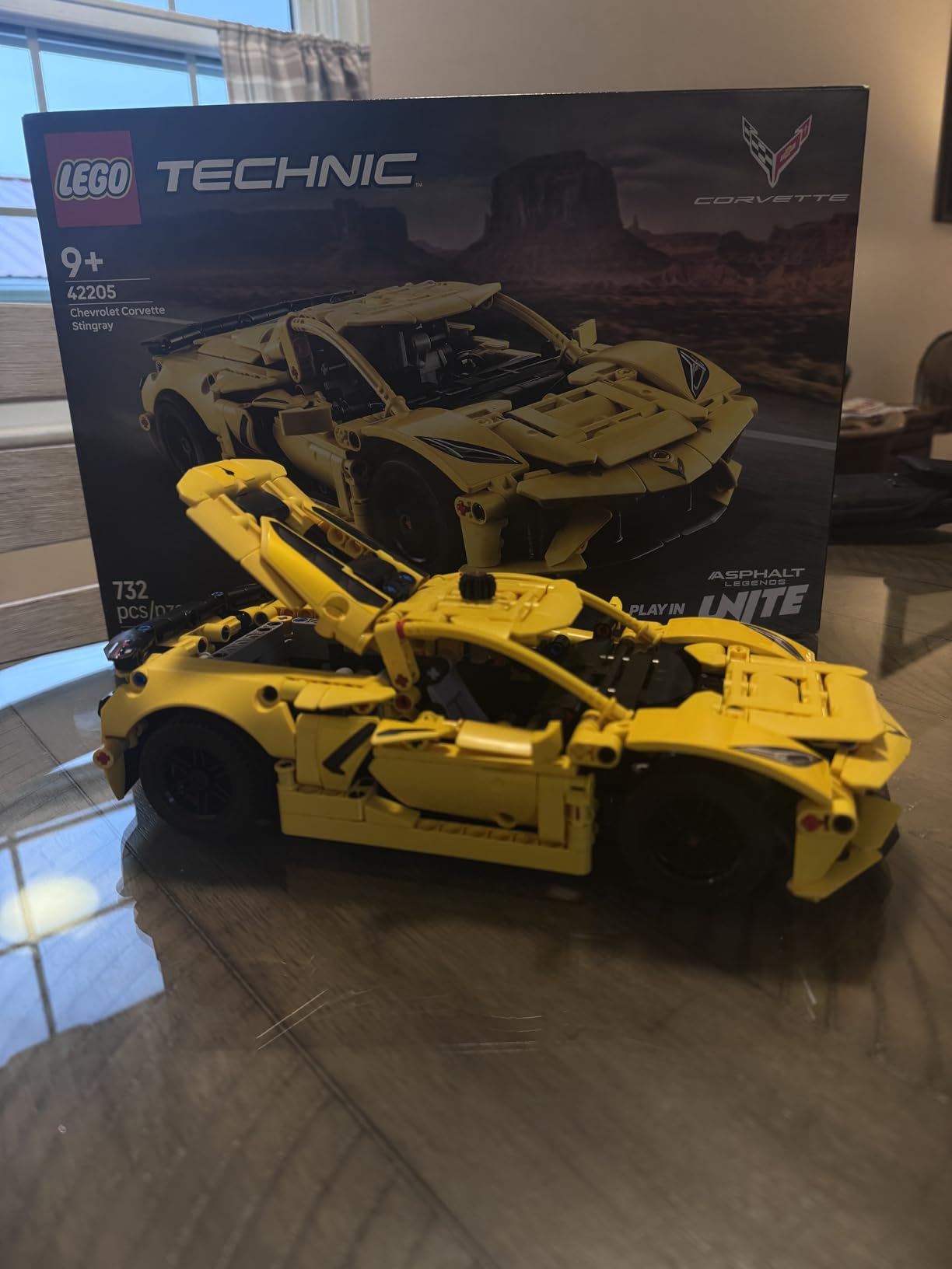 LEGO Technic Chevrolet Corvette Stingray Toy Car - Building Toy Set for Kids, Boys and Girls, Ages 9+ - Model Car Kit for Display - 42205 customer photo 1