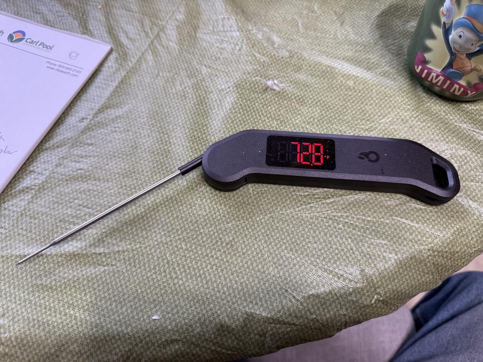 Meat Thermometer Digital, 1 Sec Instant Read, ±0.5℉ Accuracy NIST Certified Food Thermometer, Auto-Rotate, LED Screen, Highly Waterproof Cooking Thermometer for Fathers Day, Gifts for Him Dad Men customer photo 2