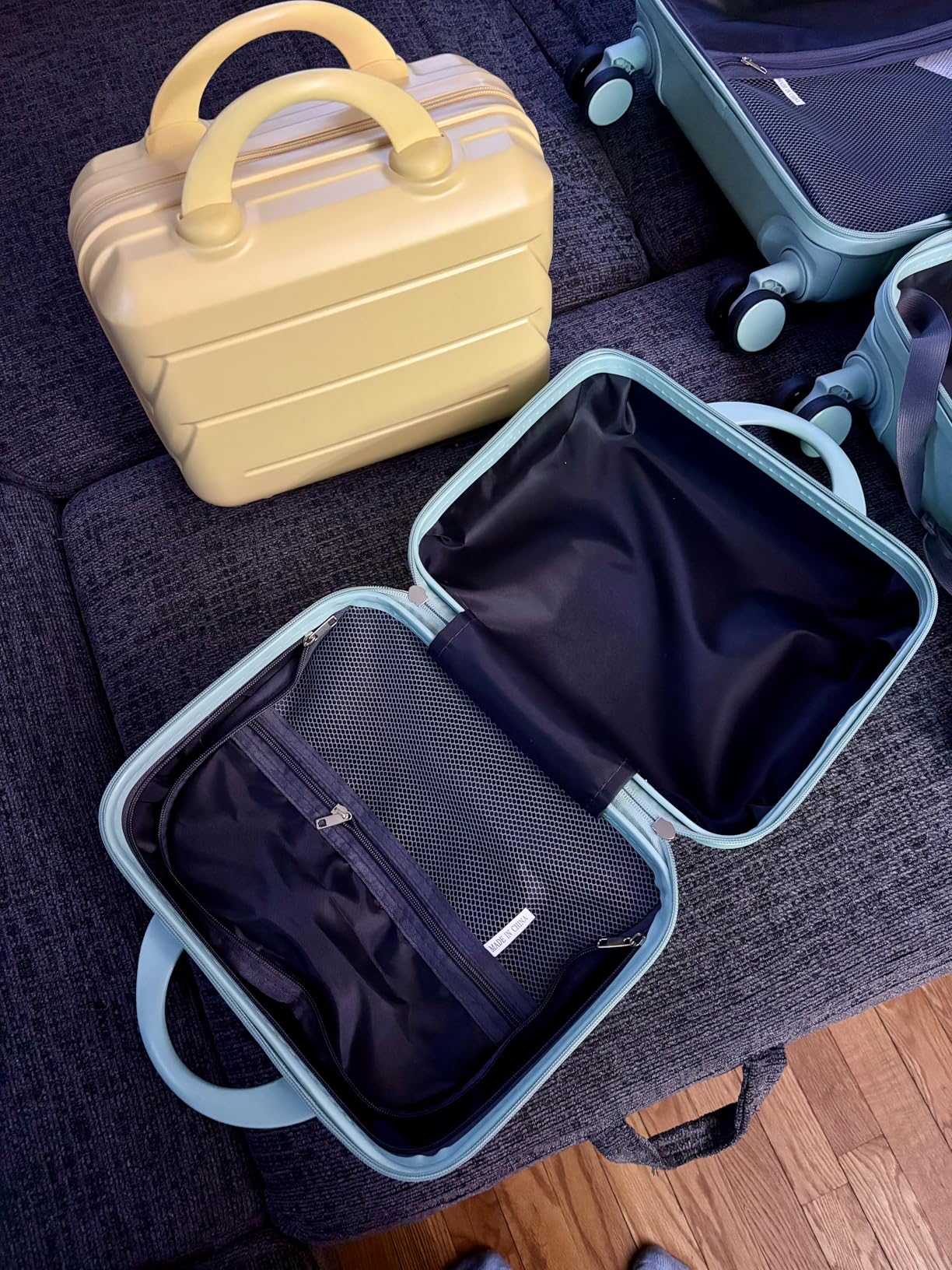 Luggage 3 Pcs ABS Hardside Luggage Sets Spinner Wheels Suitcases customer photo 2