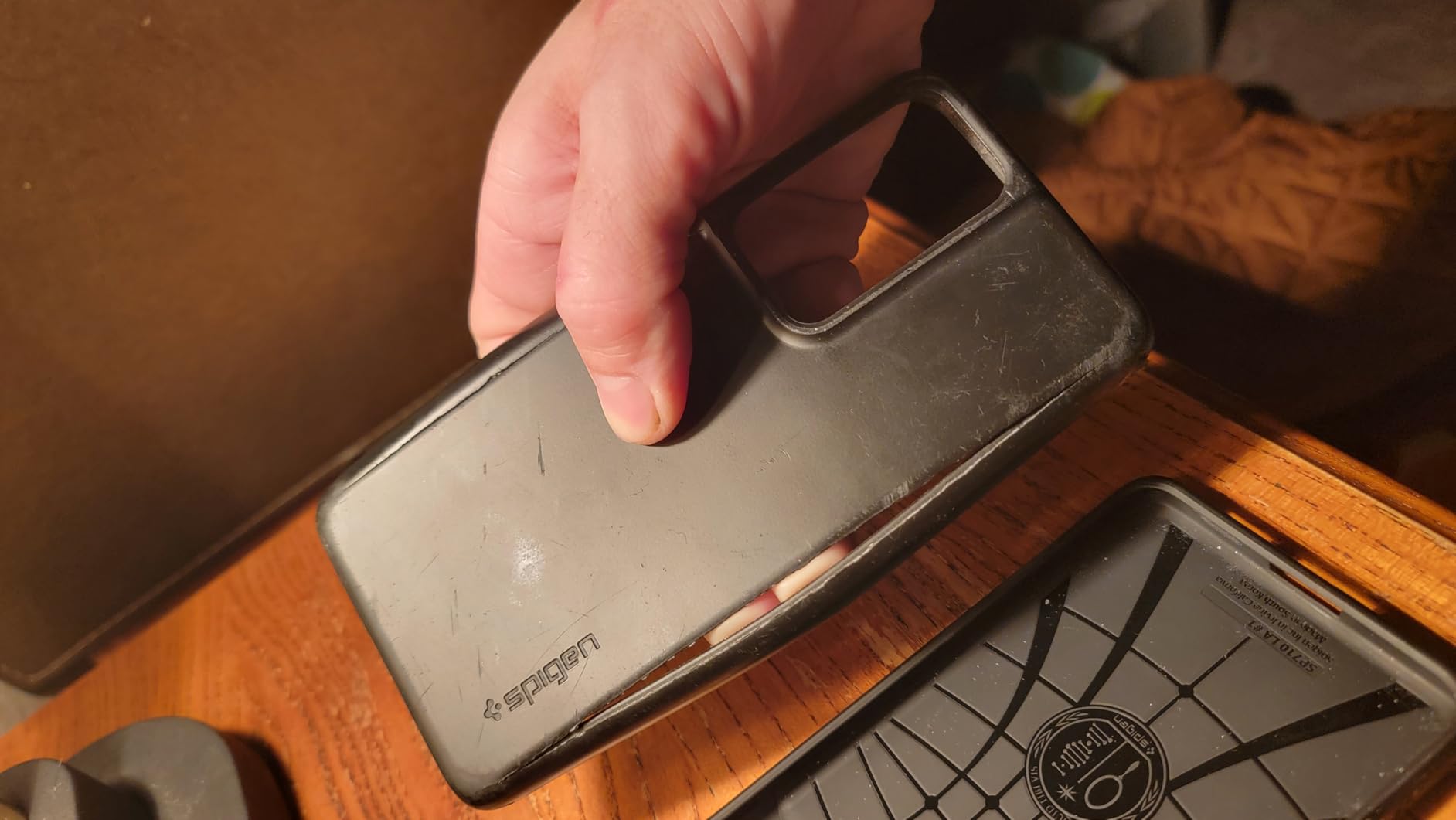 Spigen Galaxy S25 Case, Liquid Air [No Magnet Ring] [Military-Grade Protection] - Matte Black customer photo 1