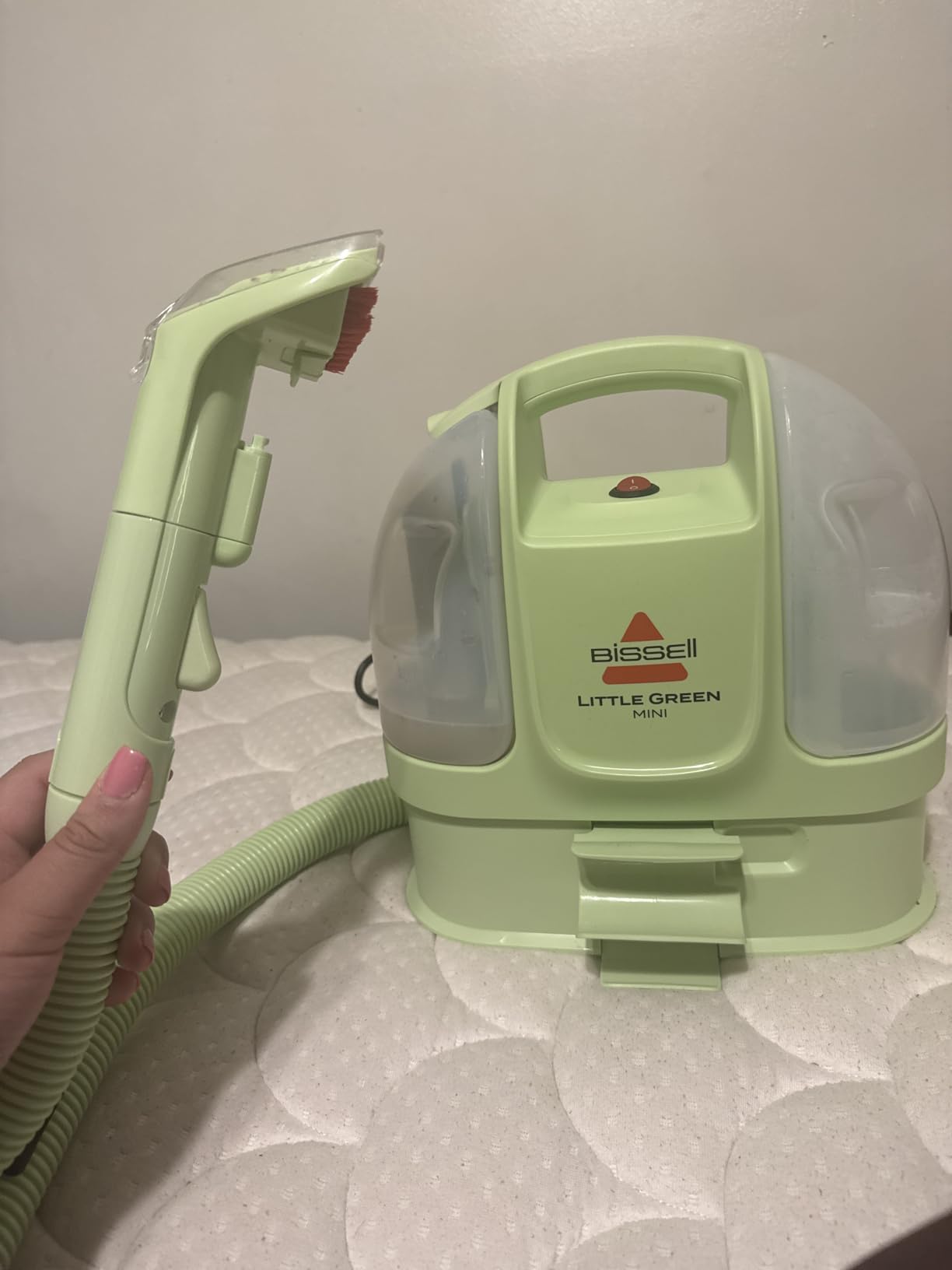 BISSELL Little Green Mini Portable Carpet and Upholstery Deep Cleaner, Car/Auto Detailer, with HydroRinse Self-Cleaning Tool and 4
