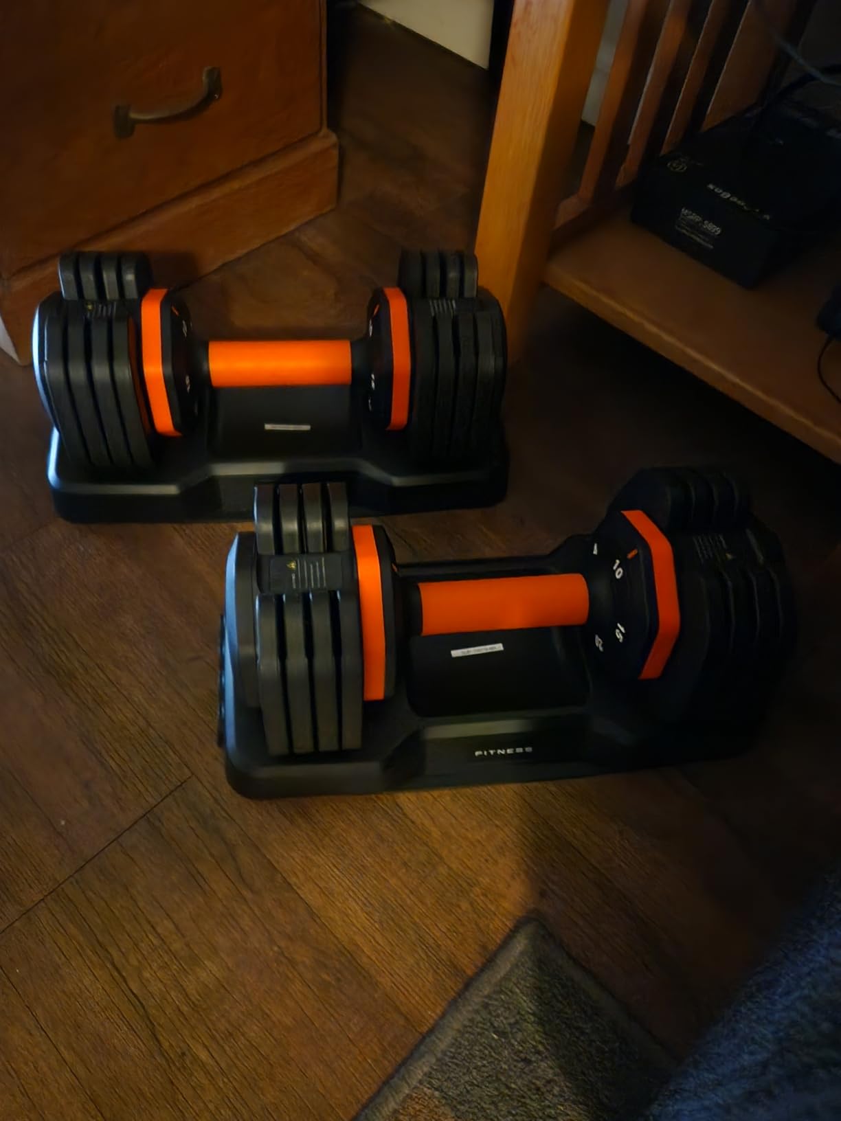 2026 FDB2 Updated Adjustable Dumbbell Set of 2, 110lbs/50lbs Weights Dumbbell Set with Storage Box, 25lbs/55lbs Adjustable Weights with Anti-slip Silicone Grip, Weight Set For Home Gym Suit both Men and Women customer photo 1