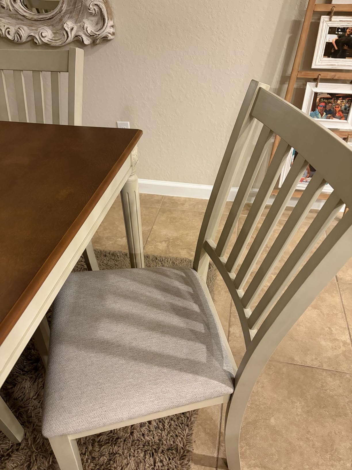 AMERLIFE 7-Piece Farmhouse Dining Table Set for 6, 60