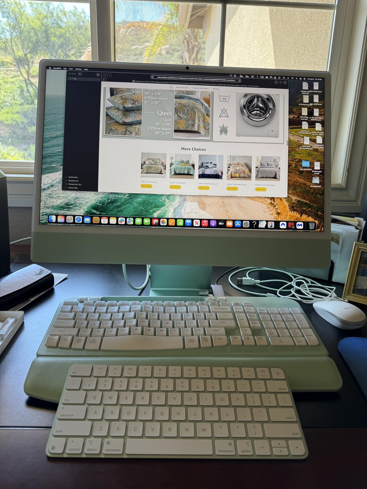 2024 iMac All-in-One Desktop Computer with M4 chip, 8-core CPU and 8-core GPU, 24-inch Retina Display, 16GB Unified Memory, 256GB SSD Storage; Green customer photo 2