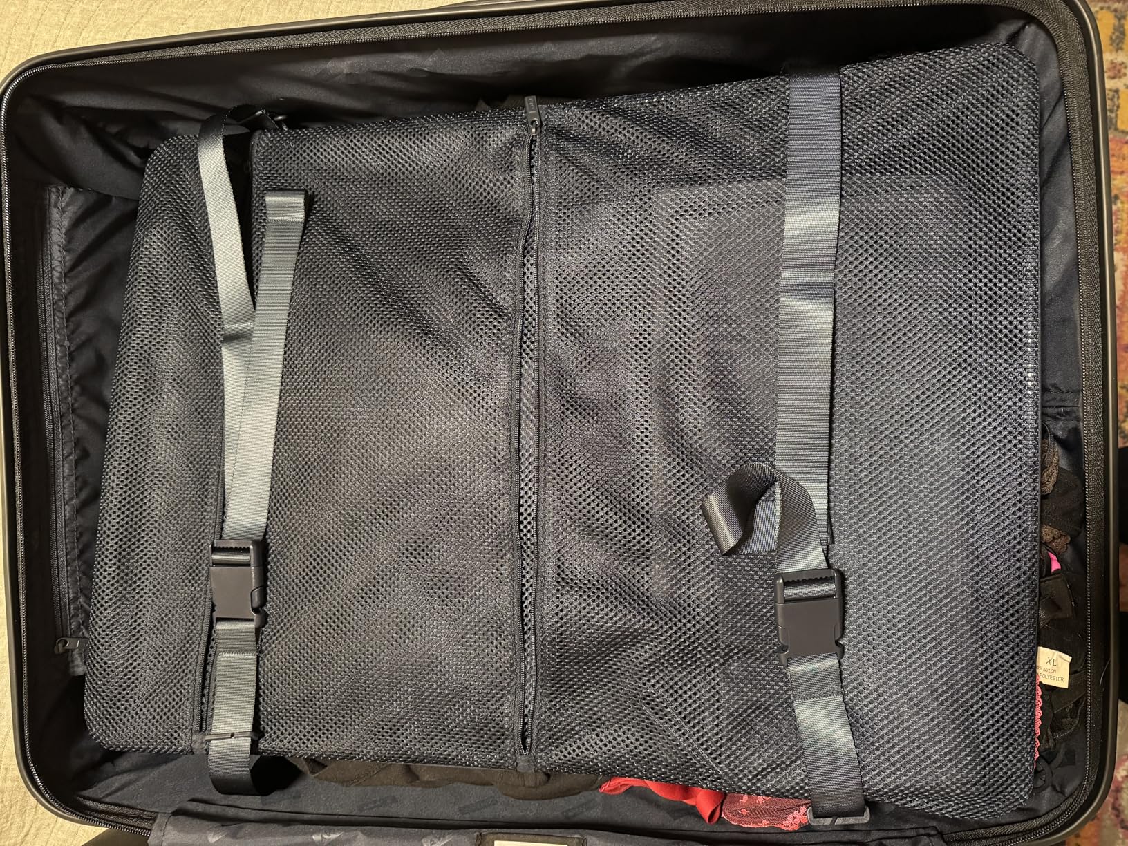 Away Medium Checked Luggage - 26-Inch Lightweight Hardside Suitcase with Custom WhisperGlide 360 Wheels, Interior Compression System, TSA-Accepted Lock - Navy Blue customer photo 2