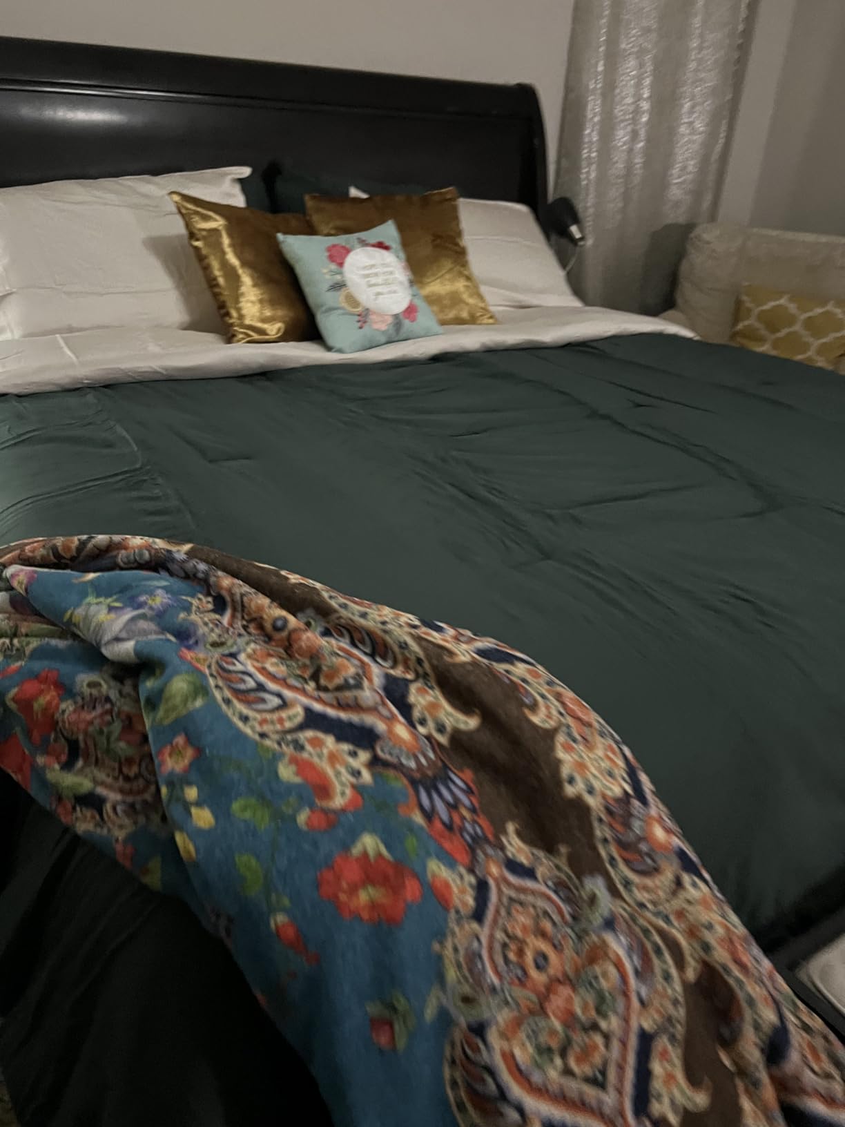 Love's cabin 4 Piece Queen Sheet Set, 100% Rayon Derived from Bamboo, Cooling & Breathable, Soft Silky Deep Pocket up to 16