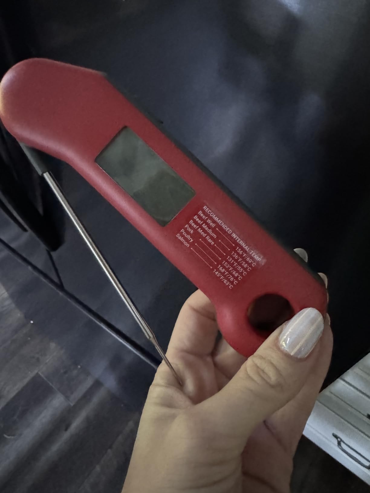 Professional Meat Thermometer Digital, Ultra-Fast 0.5 Sec Instant Read, NIST Certified 0.5F Accuracy, IP67 Waterproof, Auto-Rotating Backlit Display, for Fathers Day, Gifts for Him Dad Men customer photo 1