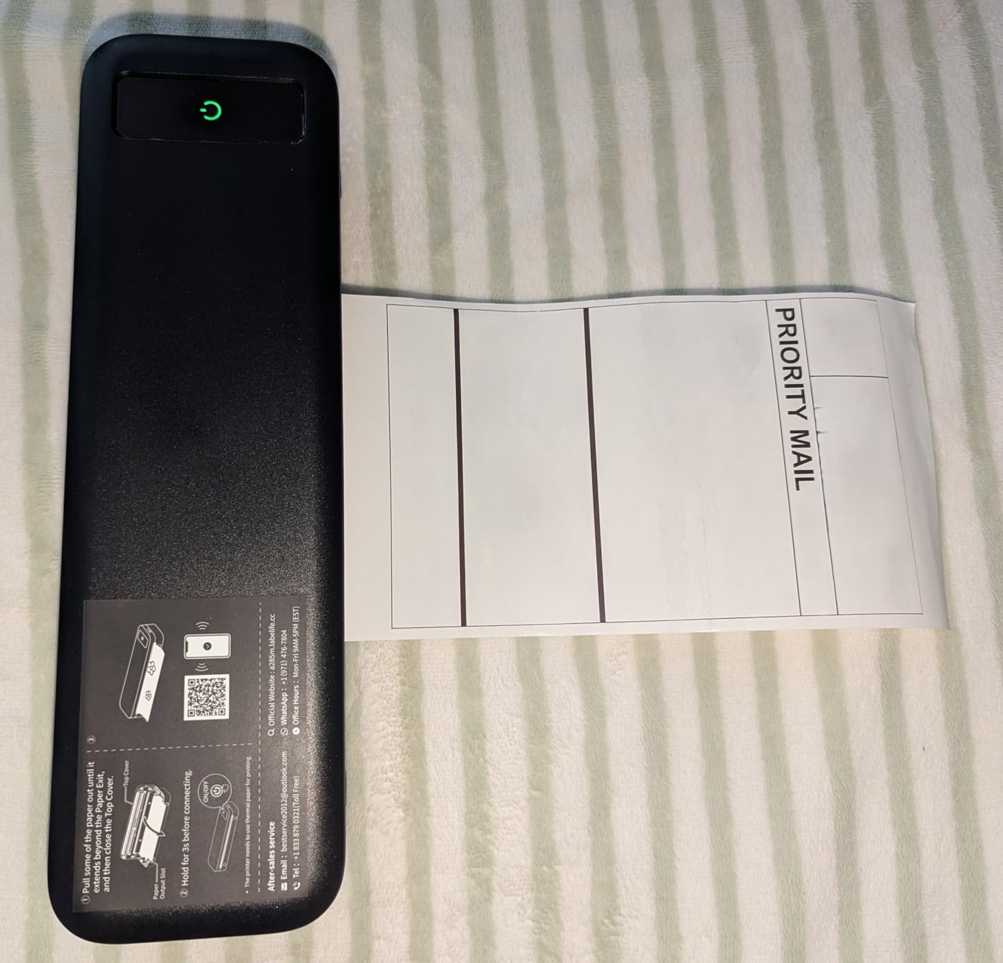 Portable Printers Wireless for Travel, A285M Small Inkless Thermal Printer, Bluetooth Mobile Printer Support 8.5