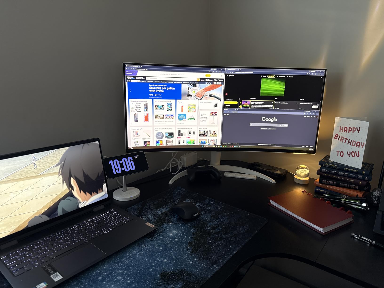 LG 34SR63QA-W 34 inch Smart Curved Monitor with Streaming TV, QHD 1440p, UltraWide Screen, USB Type-C 65W PD, 1800R, webOS, HDR10, 100Hz, Built-in Speaker, AirPlay2, Screen Share, Bluetooth, White customer photo 2