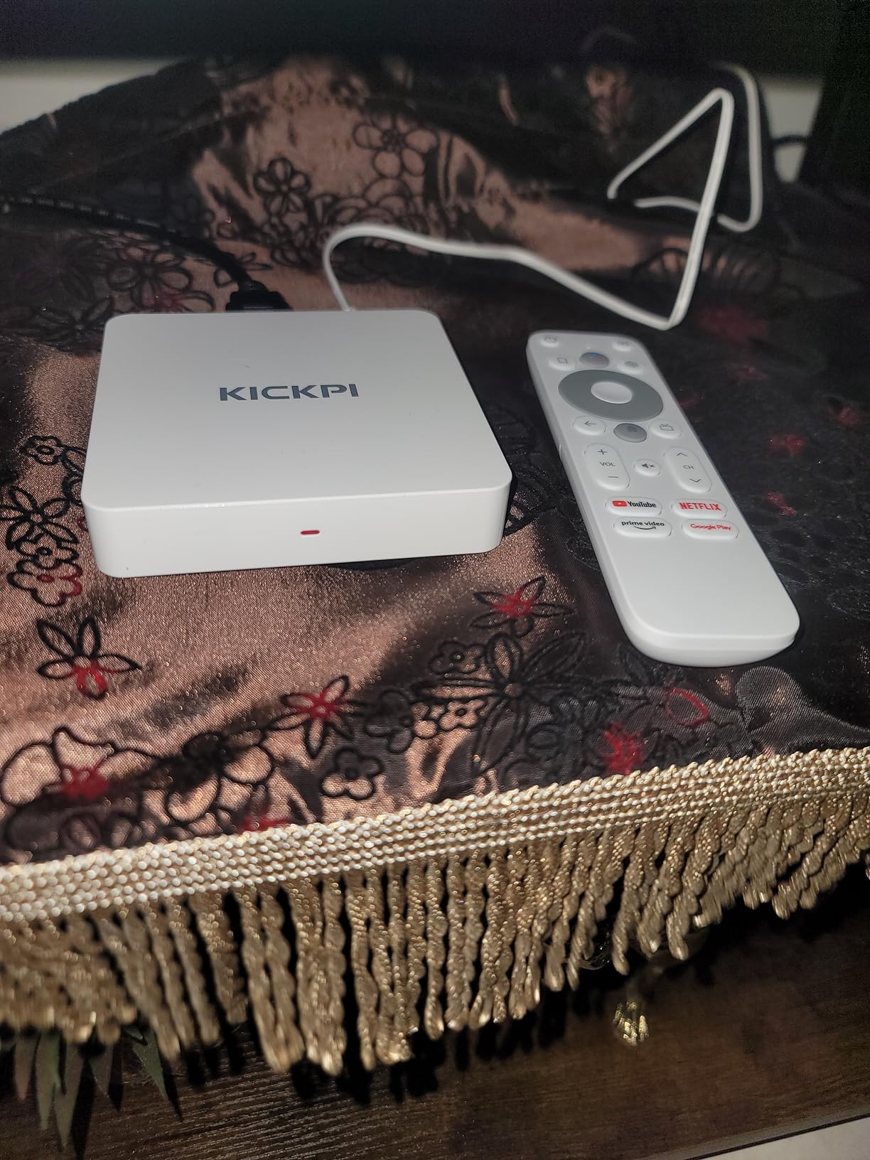 MECOOL KP1 Android TV Box 12.0 Google Certified 4K Streaming Device with Voice Search 2GB RAM 16GB ROM, Dolby Audio, Bluetooth 5.0 Chromecast Built-in, Smart Home Control (White) customer photo 1