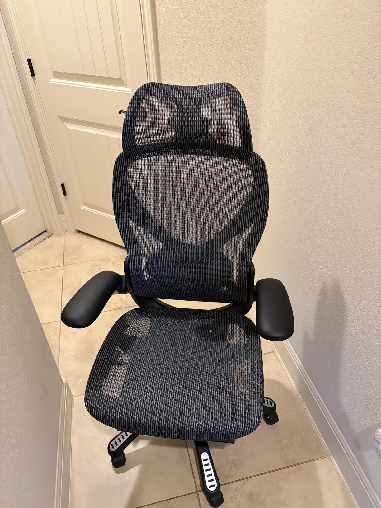 ELABEST X100 Ergonomic Mesh Office Chair with Footrest, Big and Tall Home Desk Chair with 5D Flip-Up Arms, Adjustable 3D Lumbar Support,Gaming & Executive Computer Chairs customer photo 2