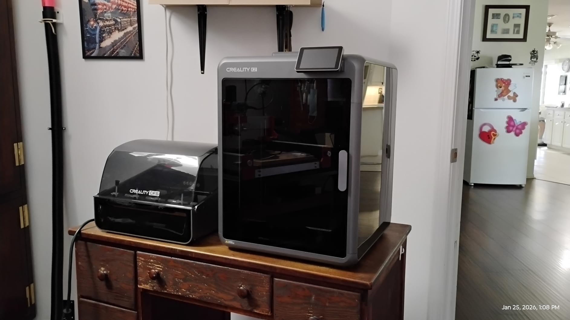 Creality 3D Printer K2 Plus Combo Multi Color 3D Printer with CFS, 16 Color Printing, 600mm/s High Speed, Auto Leveling, Dual AI Cameras, 350×350×350mm Build Volume customer photo 1