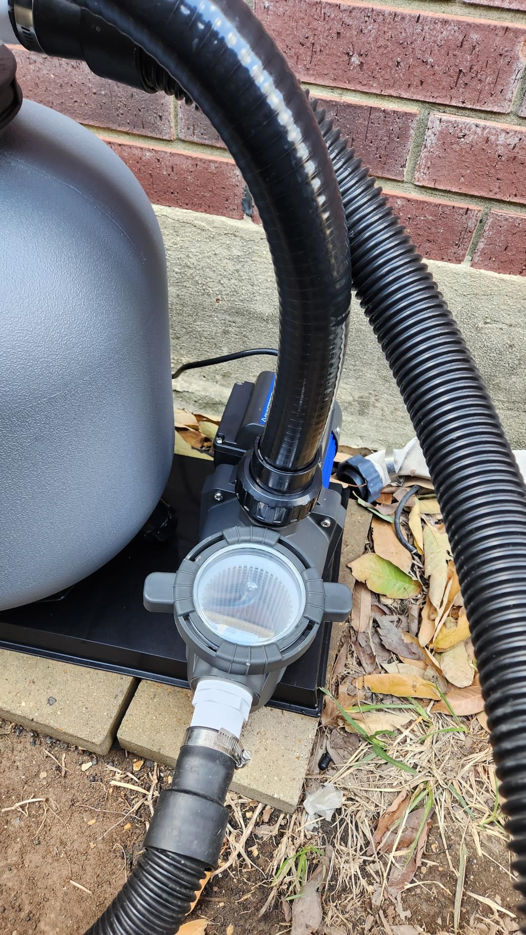 AQUASTRONG 20in Sand Filter Pump for Above Ground Pool with Timer, 2 HP, 8917 GPH Pool Pumps Above Ground for Pools Up to 38000 GAL, Pool Filter With 6-Way Valve, Improved Circulation and Filtration customer photo 1