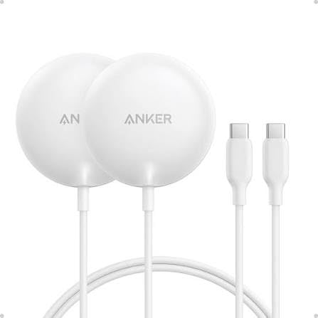 Anker Zolo Magnetic Wireless Charger, Qi2 Certified 15W MagSafe-Compatible Wireless Charging Pad, for iPhone 17/16/15 Series, AirPods, and More (Not for Pixel, Adapter Not Included) (Black, 2 Pack) customer photo 1