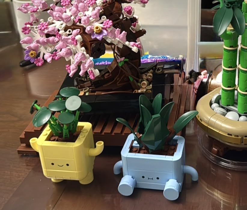 LEGO Botanicals Happy Plants Building Toy for Kids, Girls, and Boys 9+ - Playroom Decor for Desk or Shelf - 10349 customer photo 1