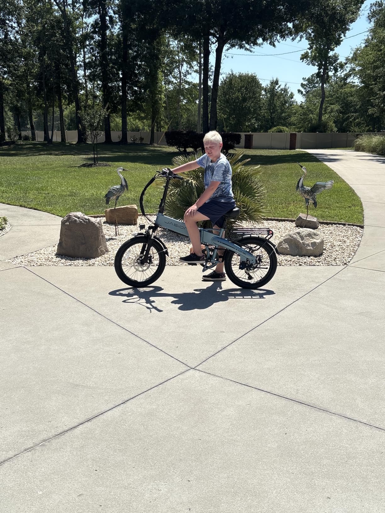 Jasion EB6 Foldable Electric Bike for Adults, 1200W Peak Motor 25 MPH EBike customer photo 1