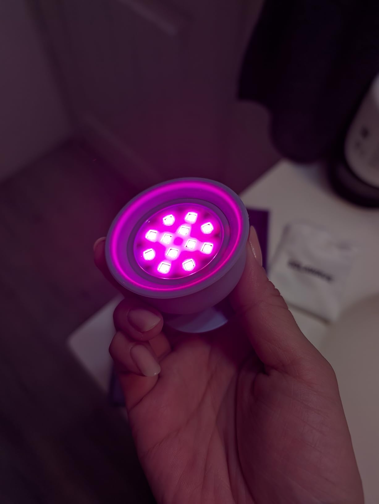 Solawave Bye Acne - FDA-Cleared Blue & Red Light Therapy for Face & Body | LED face wand helps reduce redness, pimples, zits & blemishes. Non-invasive, painless, 3-min use, prevents future breakouts. customer photo 2