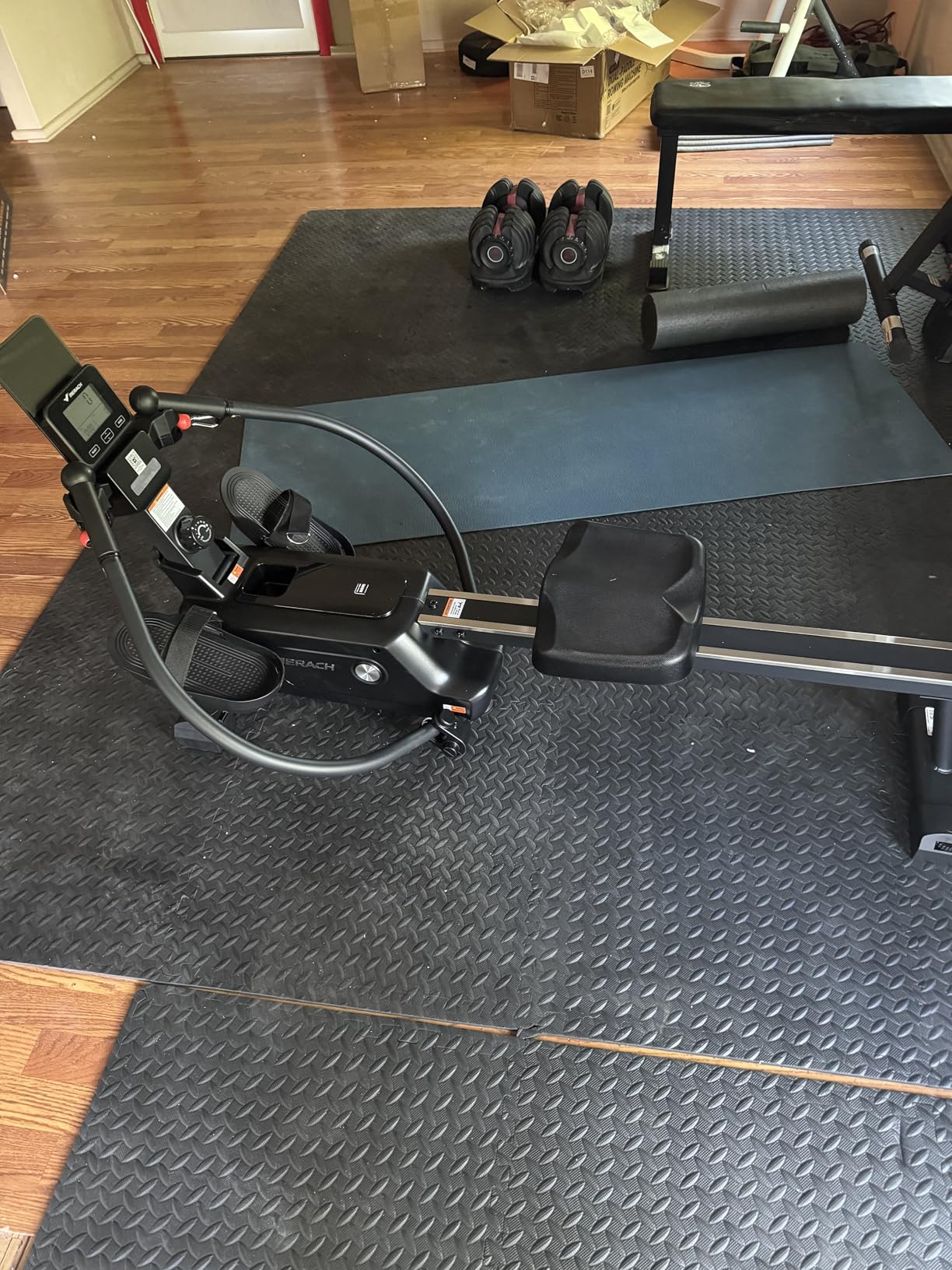 MERACH Sculls Rowing Machines for Home, Magnetic Rowing Machine with 16-Level, Simulate Real Row, Ultra-Quiet Rower, MERACH App and 1000+ Champion Coaching Course & Games customer photo 1