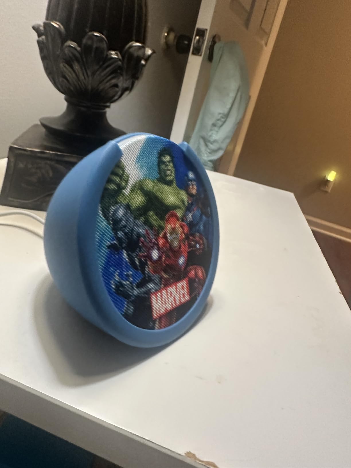 Echo Pop Kids (newest model), Designed for kids, Designed for Alexa+, parental controls, Includes 6 months of Amazon Kids+, Anthro Pup customer photo 1