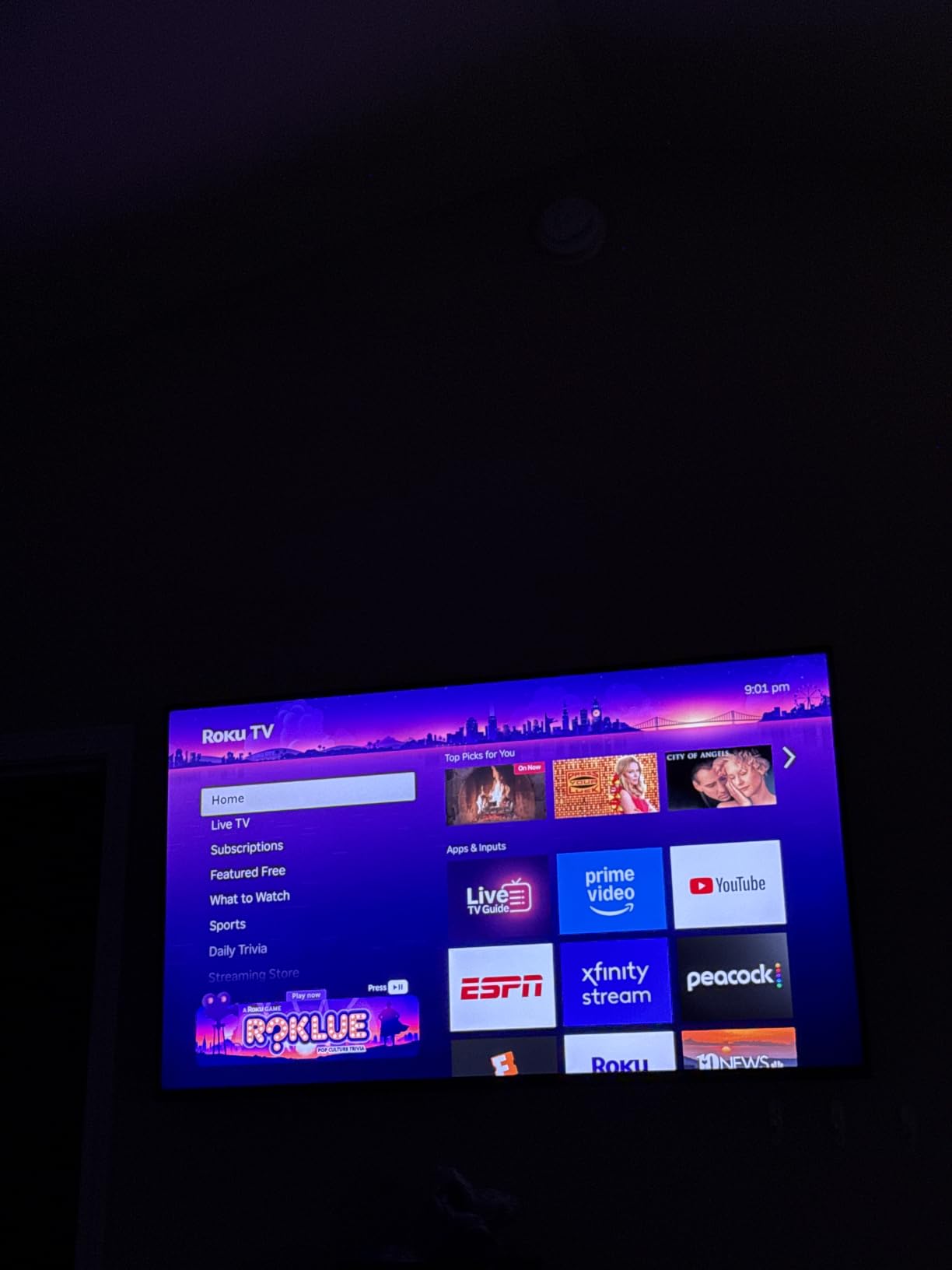 Smart TV - 65-Inch Pro Series, Mini-LED TV - RokuTV with Backlit Voice Remote Pro - Flat Screen 4K QLED Television with 120Hz Refresh Rate & Dolby Vision IQ, Live News, Sports, Entertainment customer photo 1