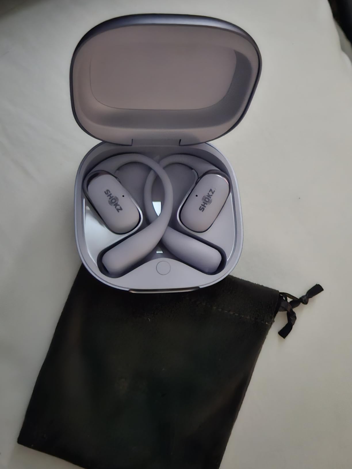 SHOKZ OpenFit 2+ Open-Ear Earbuds, Black, Dolby Audio,Wireless Charging customer photo 1