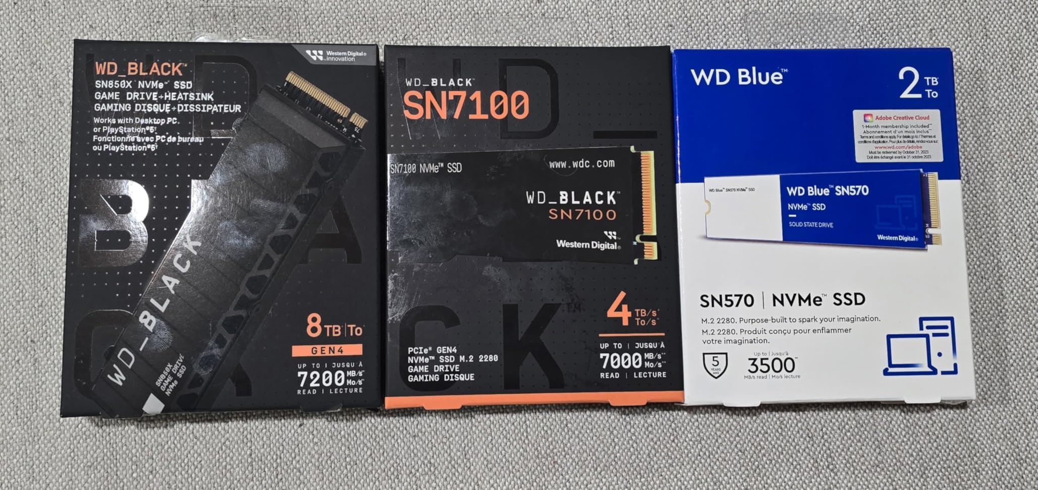 WD_Black SN7100 4TB NVMe SSD - Gen4 PCIe, M.2 2280, Up to 7,000 MB/s Read Speed, Up to 6,700 MB/s Write Speed, Next Gen TLC 3D NAND, for Laptops, Handheld Gaming Devices - WDS400T4X0E customer photo 1