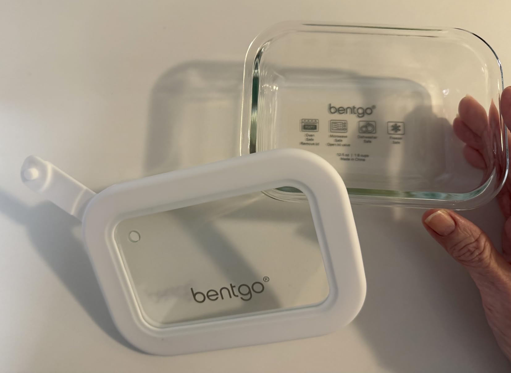 Bentgo Signature Leak-Proof Glass Food Storage - 12-Piece Set, 1-Compartment Meal Prep Plastic-Free Containers, Airtight Glass Lids, BPA-Free, Microwave, Freezer, Oven, Dishwasher Safe (Desert Sage) customer photo 2