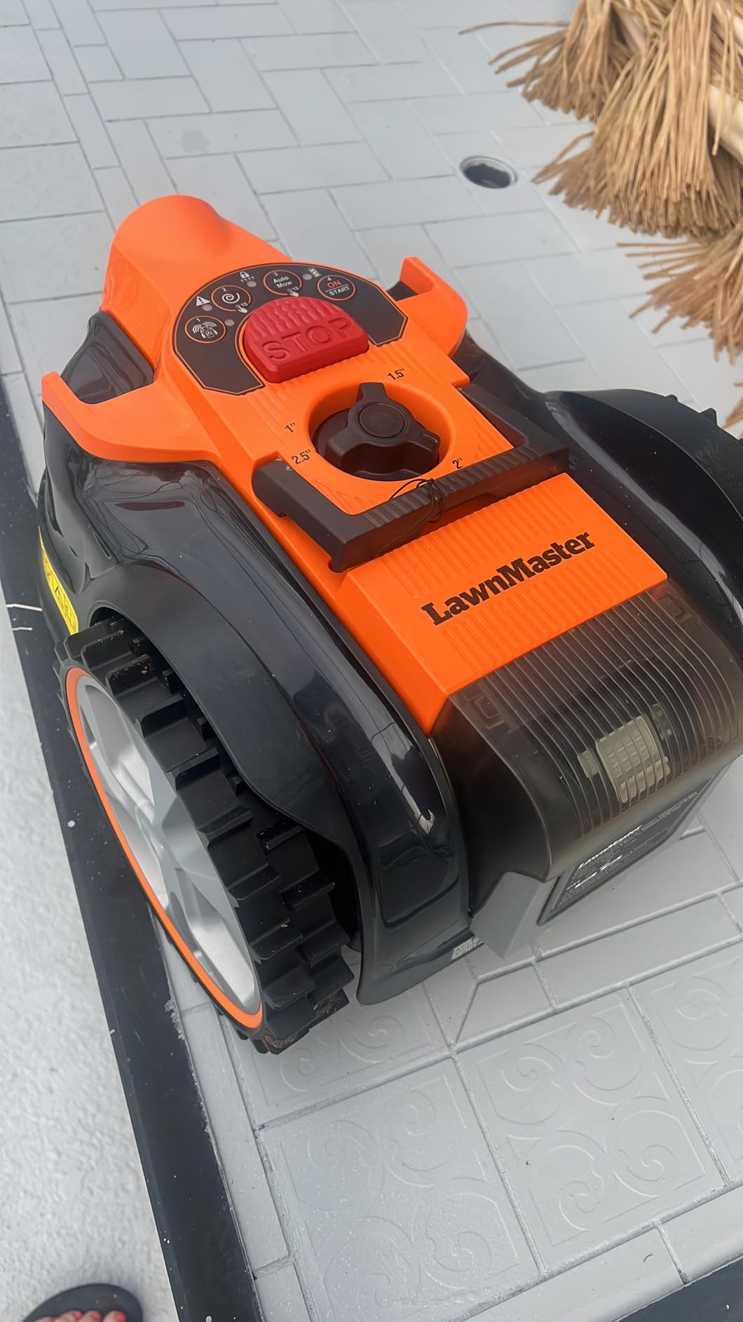 LawnMaster OcuMow VBRM601YCM MAX Perimeter Wire Free Robot Lawn Mower for Small Lawns 2000-3500 Square Feet with Optical Navigation, Obstacle Avoidance, Low Noise customer photo 1