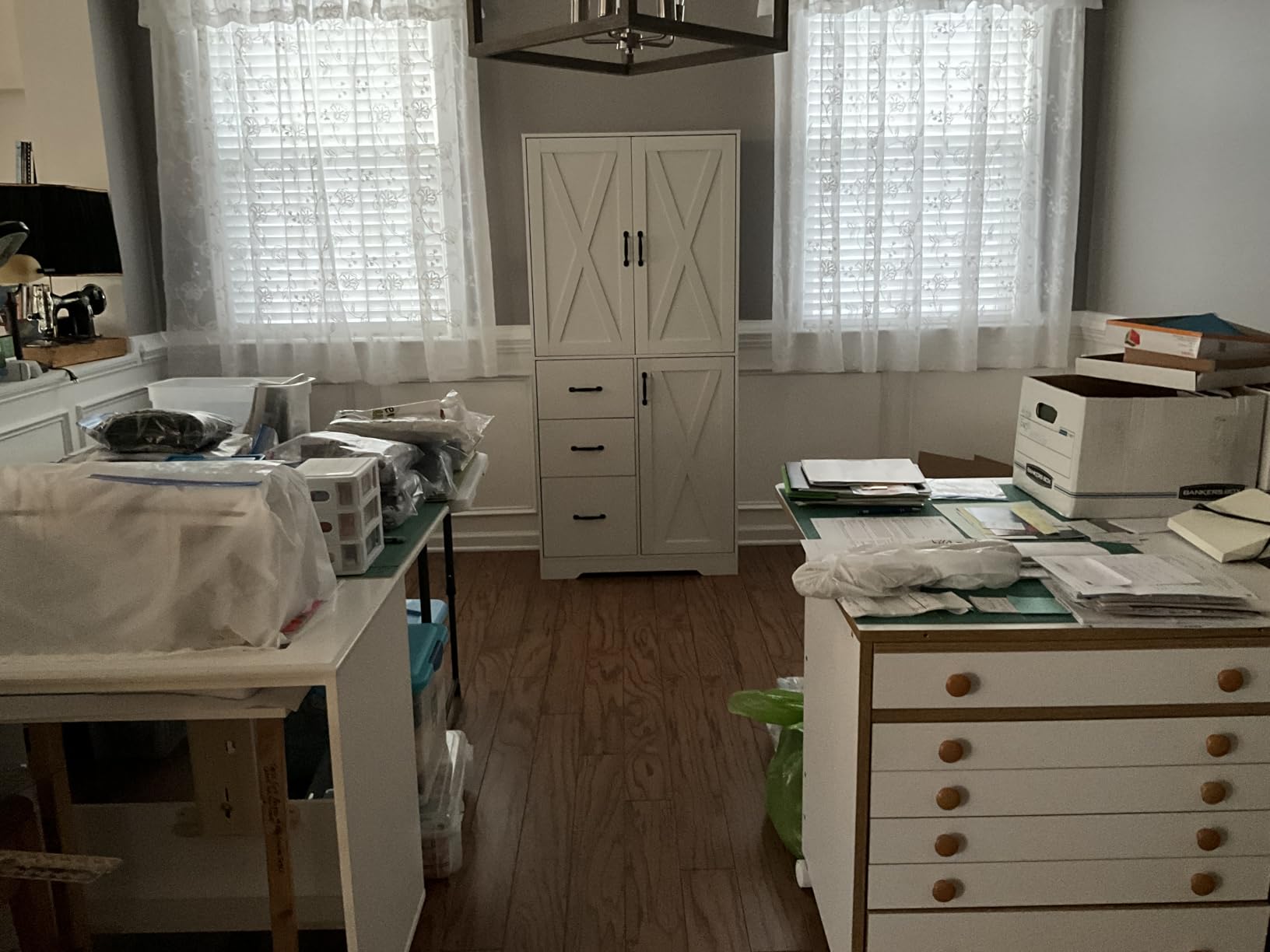 IRONCK Pantry Cabinet, 67.5 inch Tall Storage Cabinet with 3 Doors & Drawers, Farmhouse Kitchen Cabinet with Adjustable Shelves, 5 Tier Freestanding Cupboard for Kitchen customer photo 2