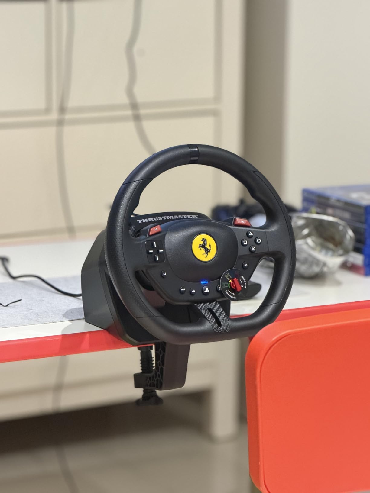 Thrustmaster T98 Ferrari 296 GTB Racing Wheel and Pedal Set (compatible with PS5, PS4 & PC) customer photo 1