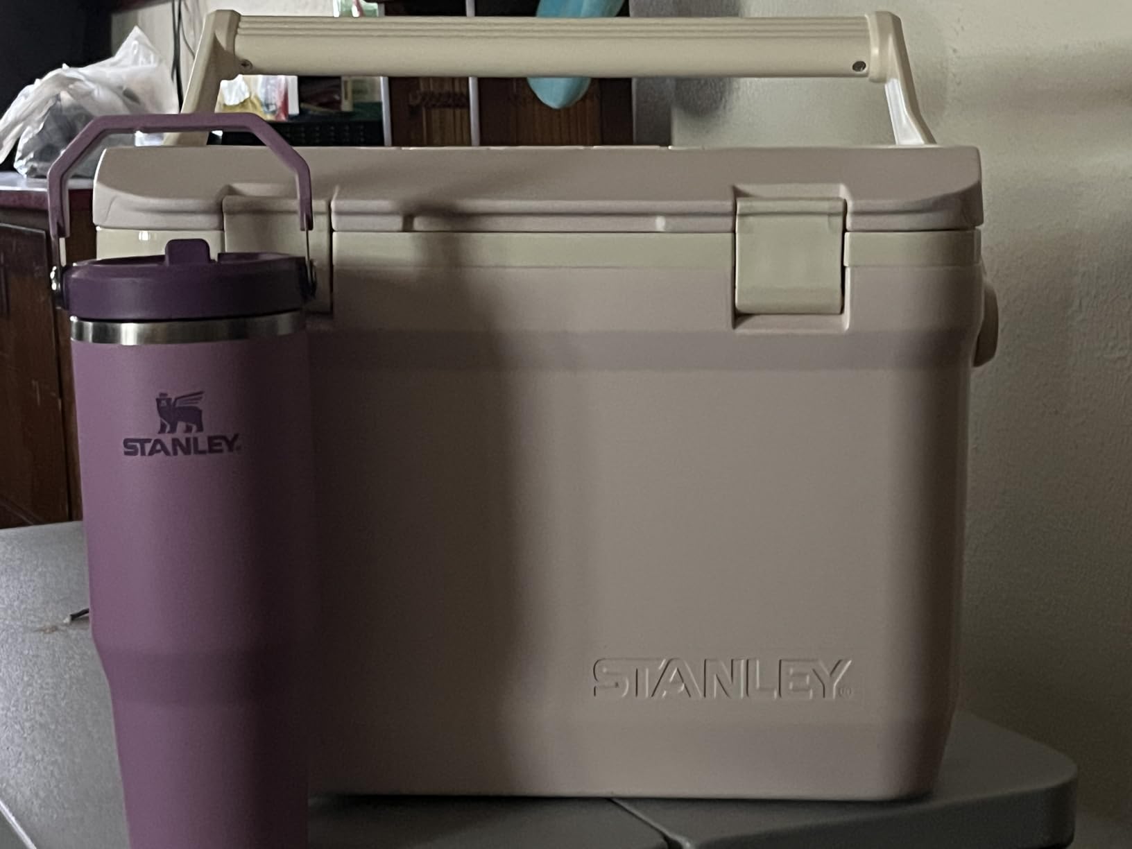Stanley Adventure Outdoor Cooler 24 qt | Heavy Duty Outdoor Camping Cooler with Easy Carry Top Handle | BPA-Free | Twilight customer photo 2