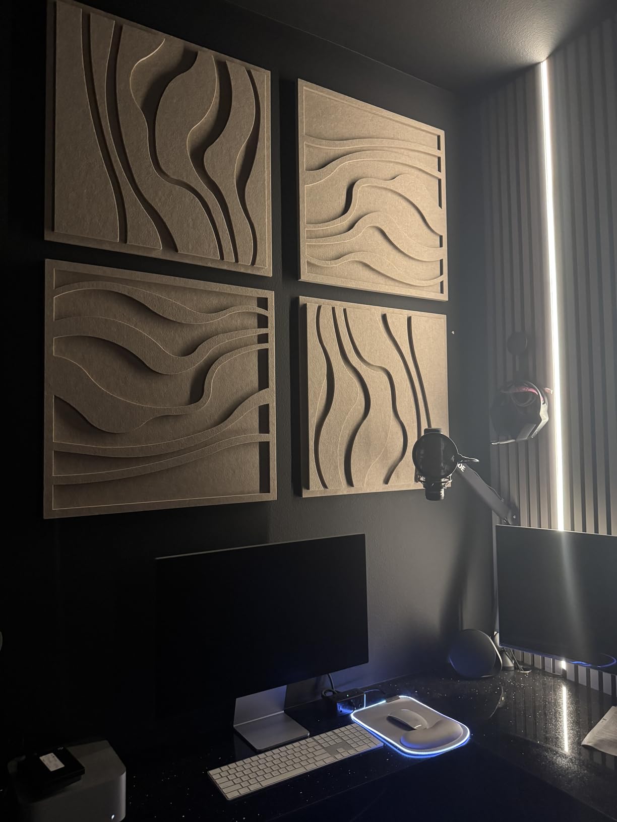BUBOS Art Acoustic Wall Panels 6 Pack - 23.6