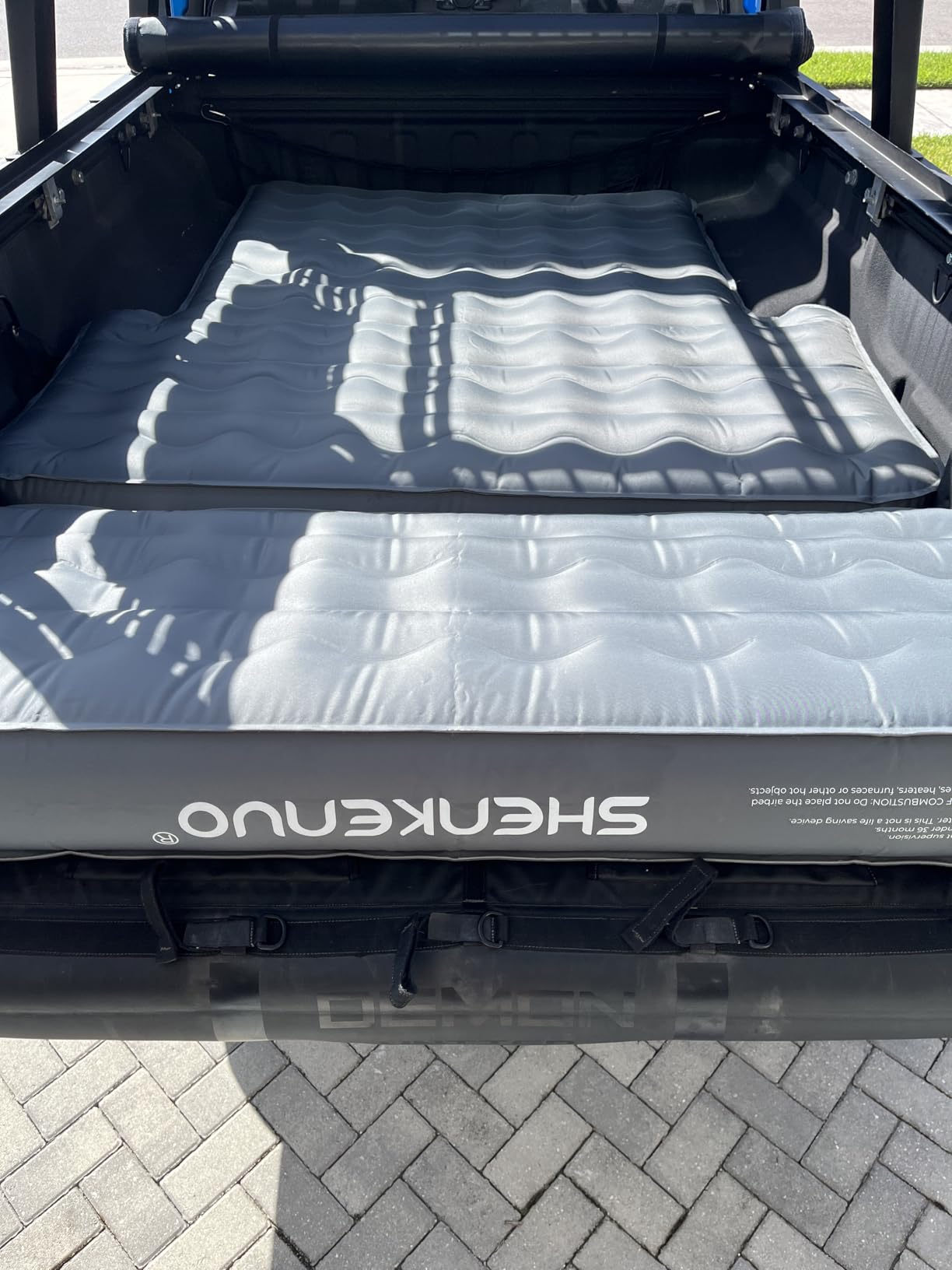Inflatable Truck Bed Air Mattress for Tacoma (2001-2024) & Jeep Gladiator JT (2019-2024), 5ft-5.5ft Camping Mattress with 600lbs Capacity, 300D Oxford Fabric, Anti-Slip Design customer photo 2