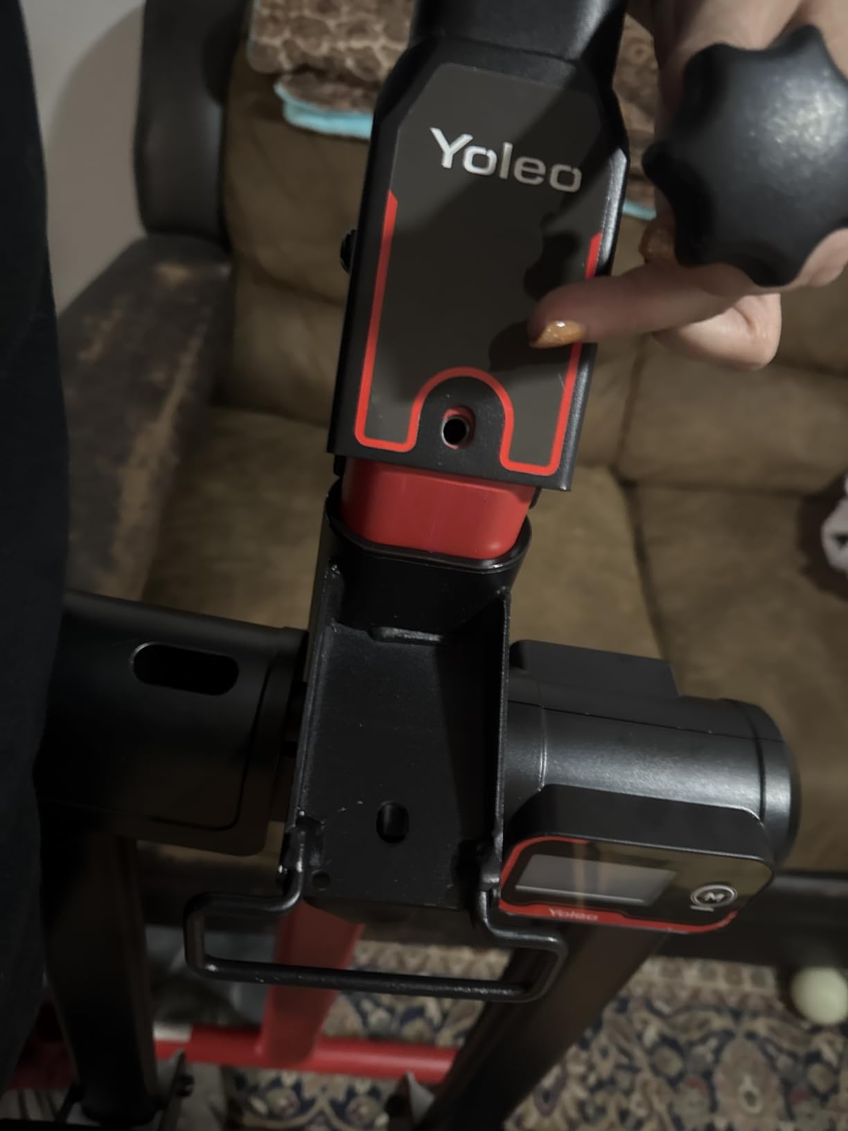 YOLEO Adjustable Resistance Stair Steppers for Exercise at Home, Folding Cardio Stairmaster with 3 Workout Modes & Oversized Pedal,90% Pre-Assembled Stair Climber with Handlebar for Full Body Workout customer photo 2