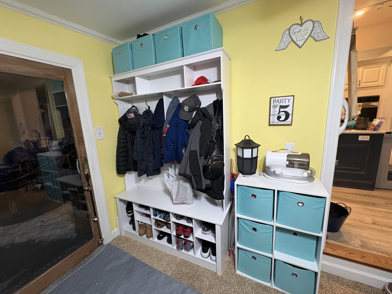 Wodeer Hall Tree with Bench and Shoe Storage, 53