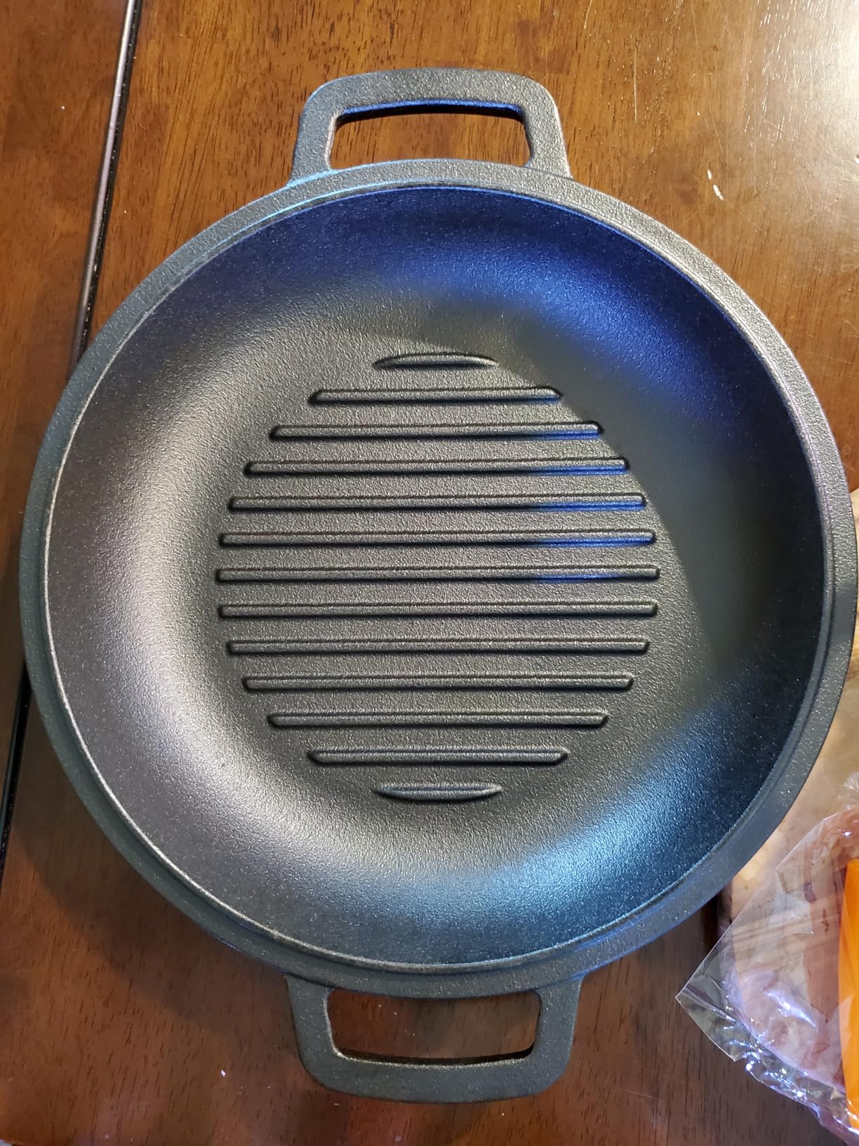 Cast Iron Dutch Oven Pot with Skillet Lid - Pre-Seasoned - Umite Chef Cast Iron Skillet Cookware for Bread, Frying, Baking - Dual Handles - Oven, Grill, Campfire & Stovetop Safe, 5QT customer photo 2