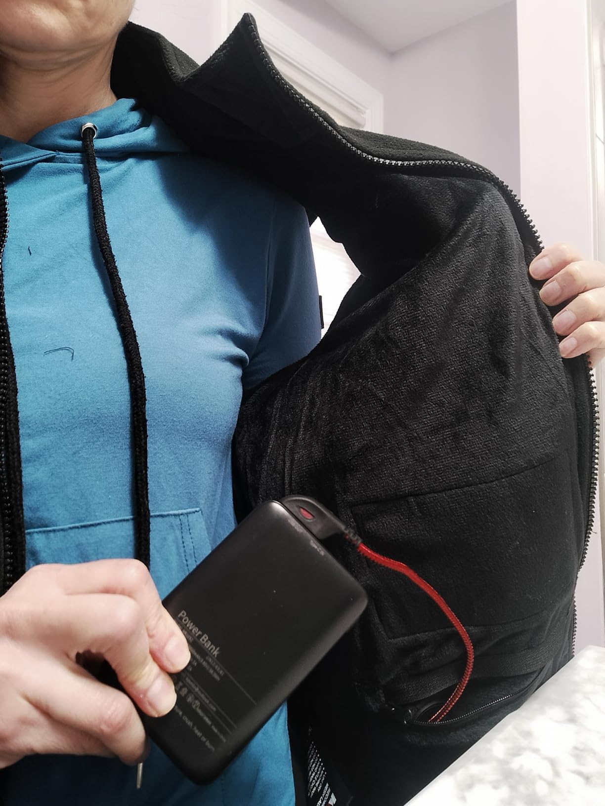 Heated Vest for Men with Battery Pack Included, Soft Fleece Smart Electric Lightweight Heated Jacket customer photo 1